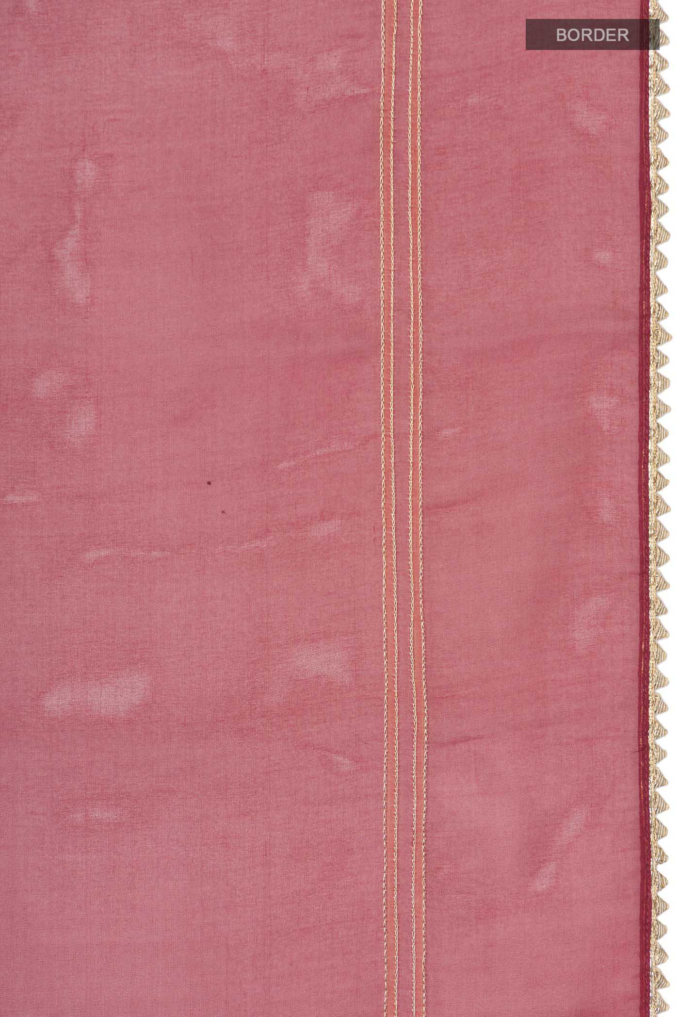 Aboli-Maroon Organza Silk Saree - Image 3