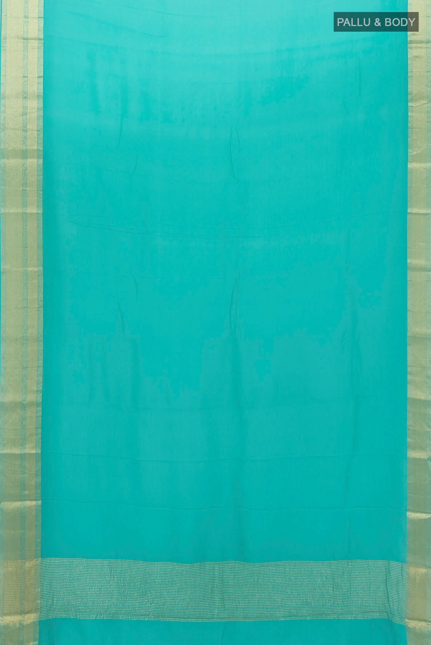 Acid Green Chiffon Saree - Image 5