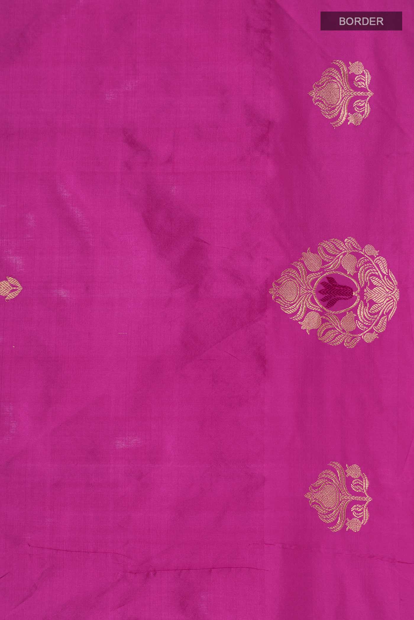 Anaar-Pink Banarasi Katan Silk Saree - Image 3