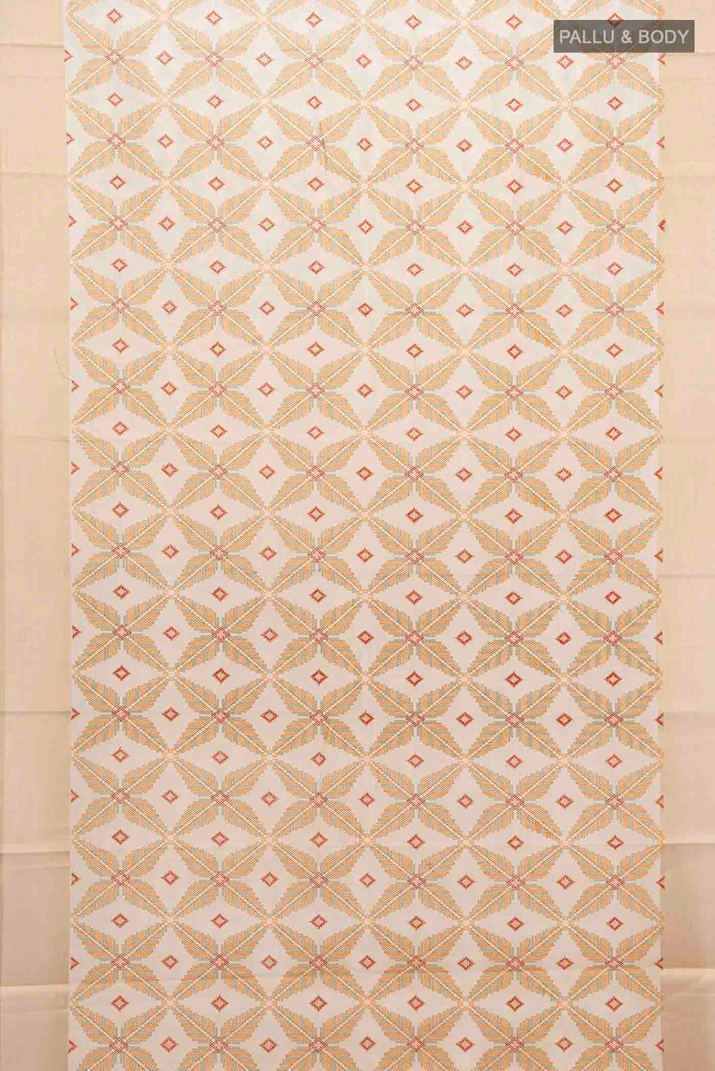 Beige Art Silk Saree - Image 5