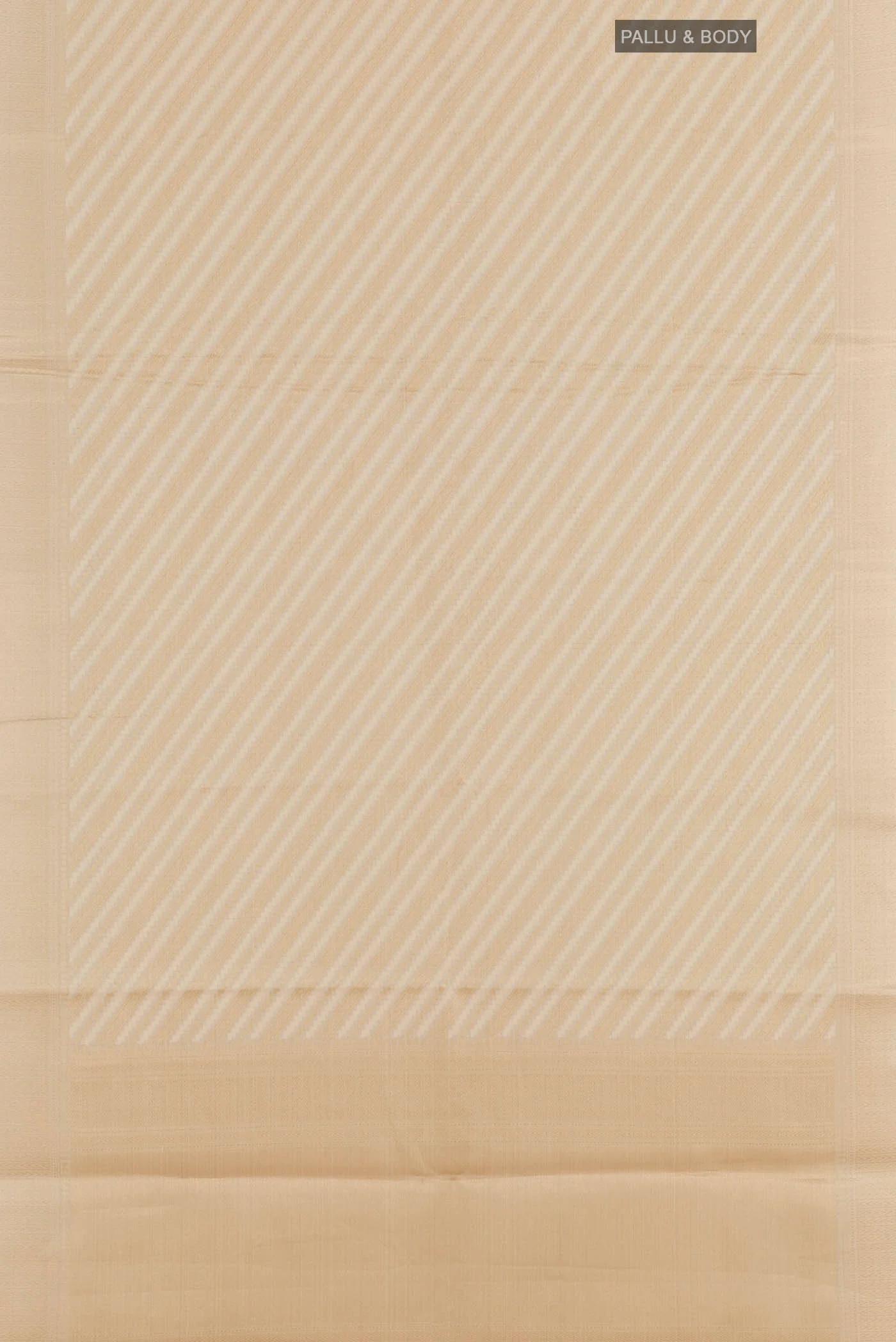 Beige Blended Kota Cotton Saree - Image 3