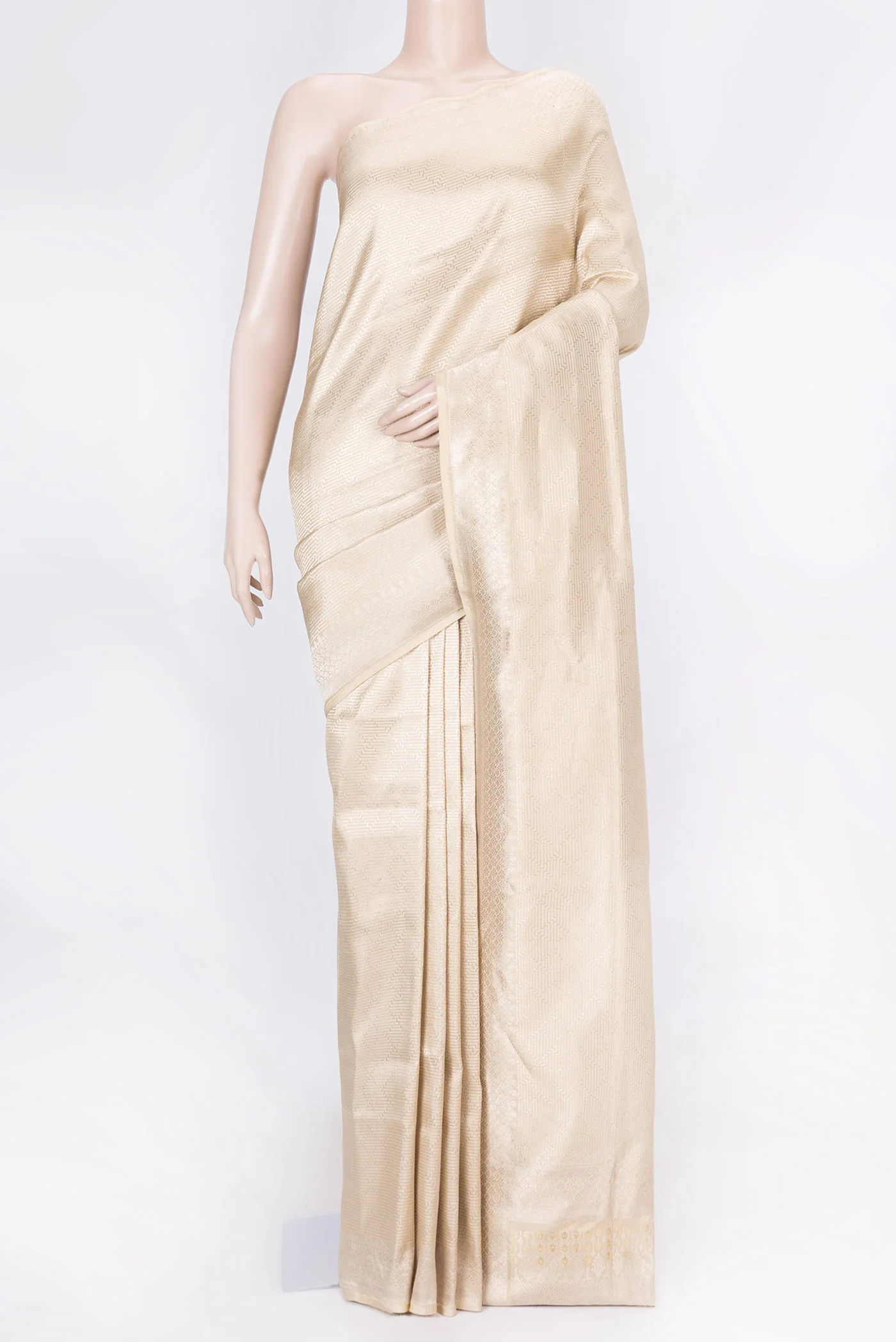 Beige Dual Tone Banarasi Saree