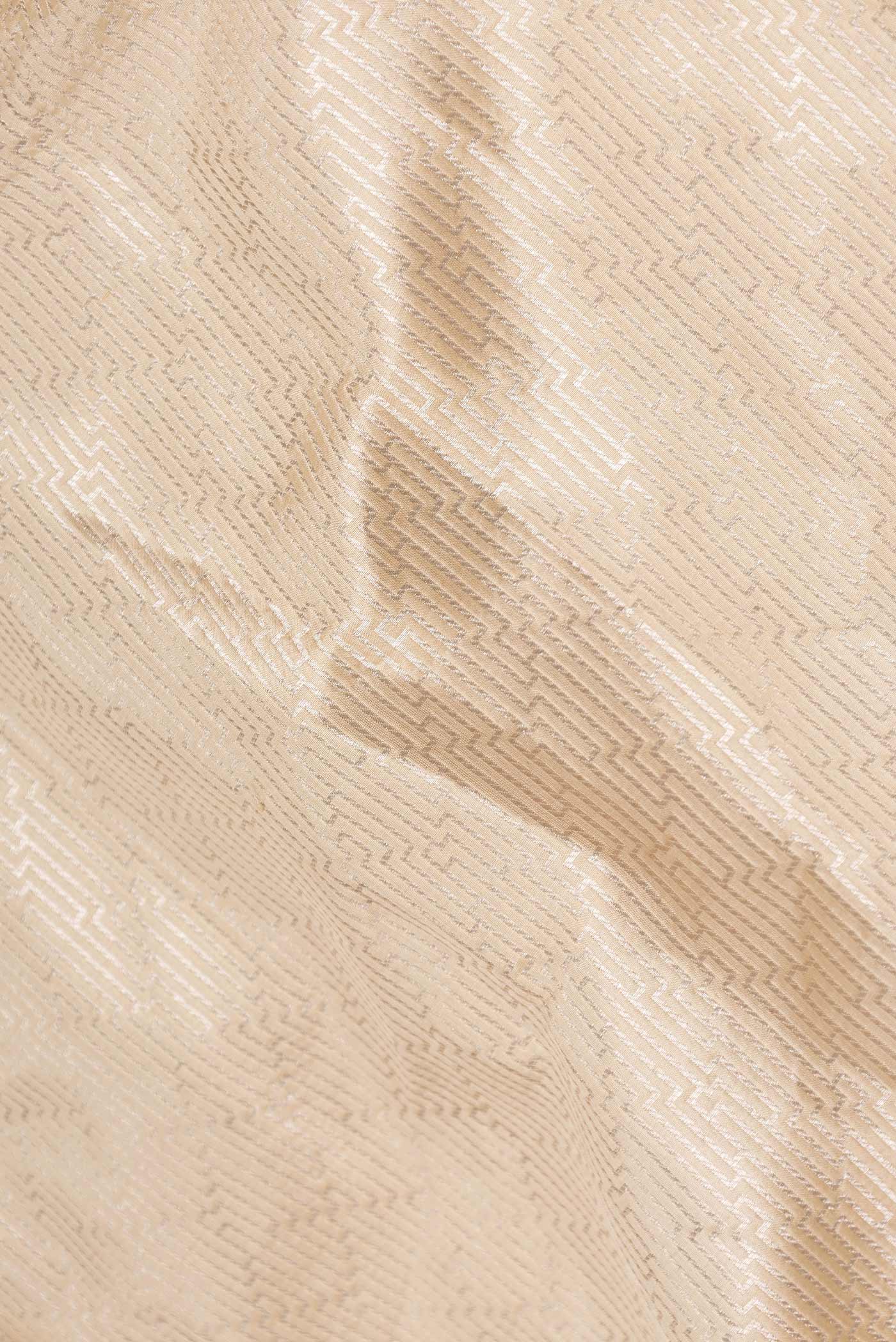 Beige Dual Tone Banarasi Saree - Image 2
