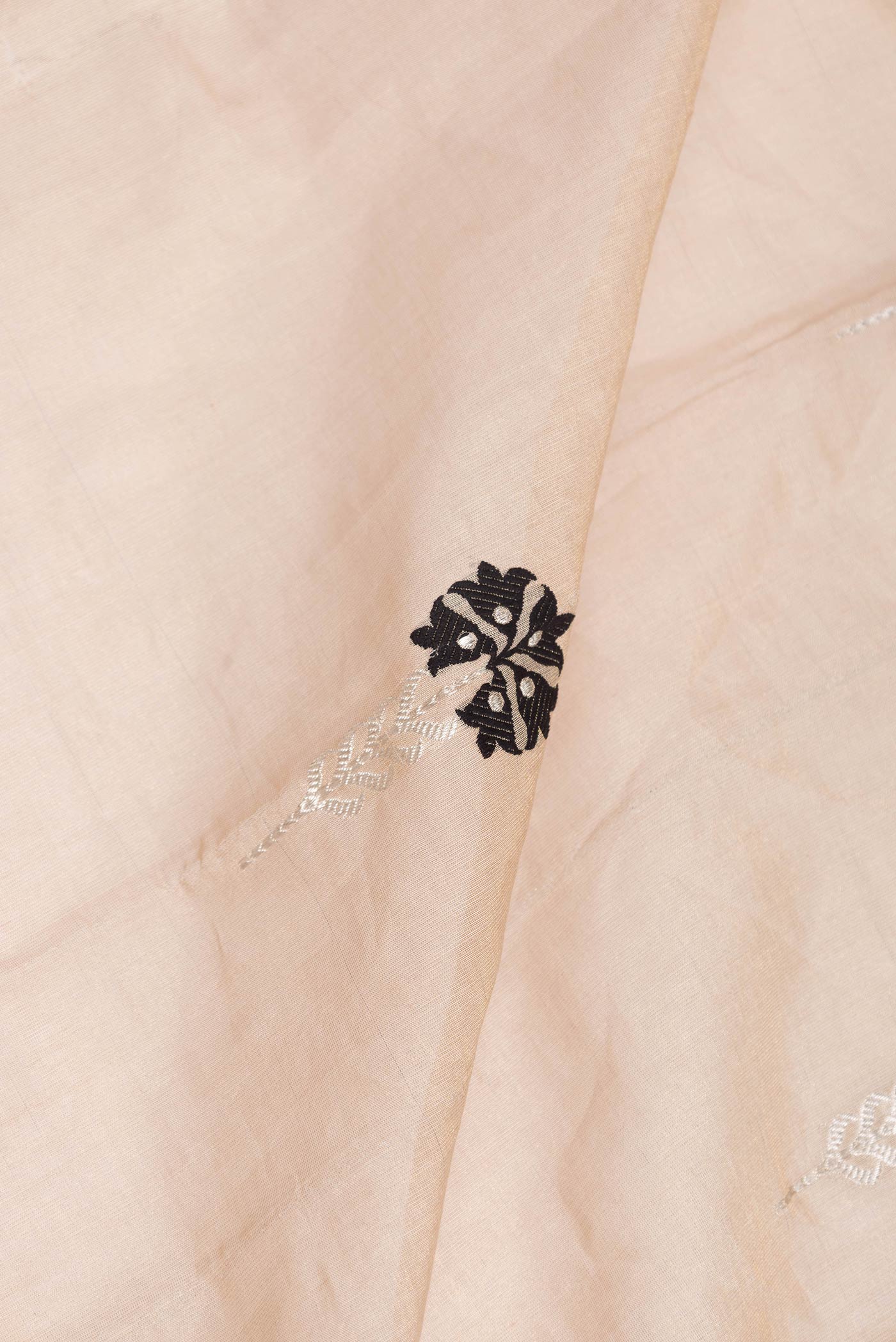 Beige Dual Tone Banarasi Saree - Image 2