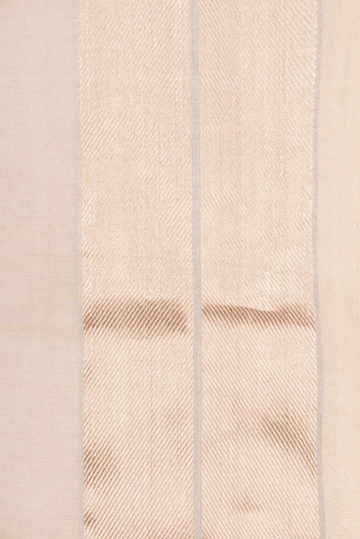 Beige Dual Tone Banarasi Saree - Image 3