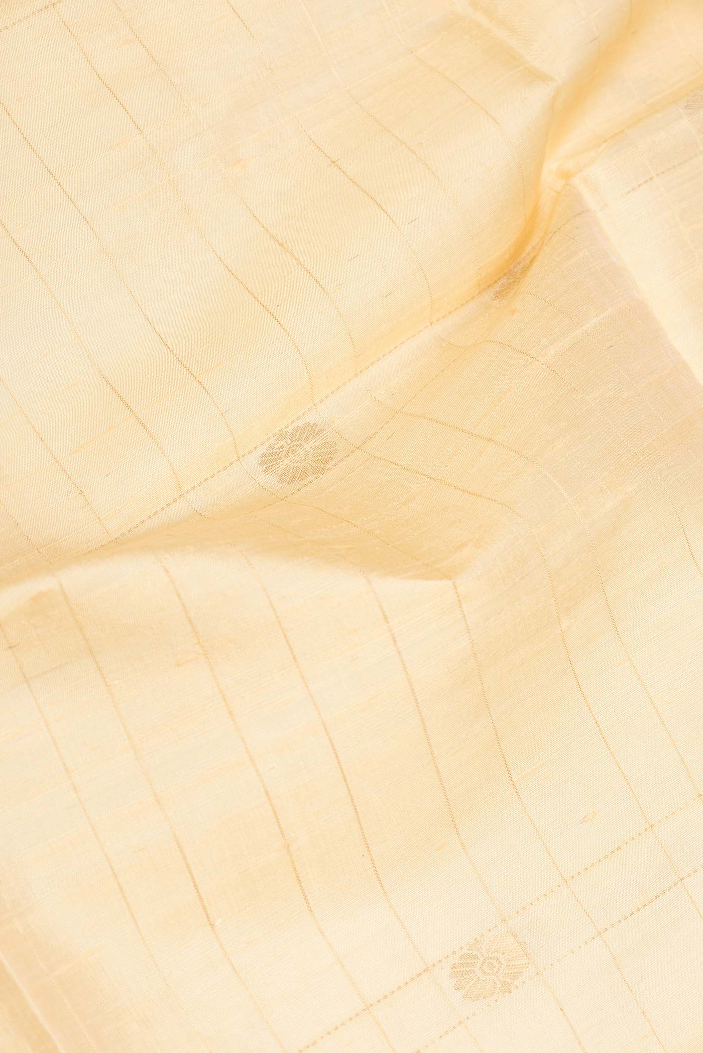 Beige Dual Tone Raw Silk Saree - Image 2