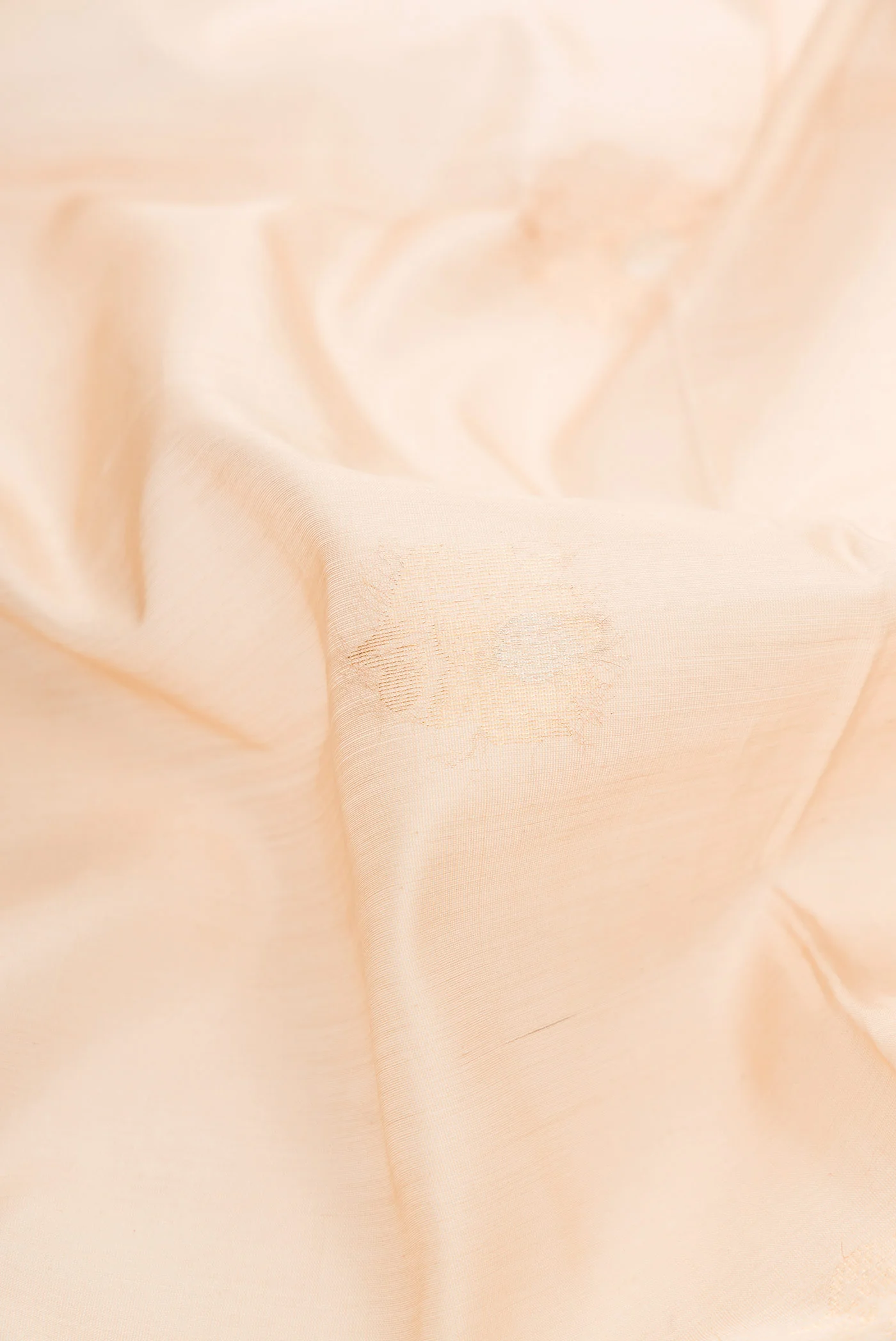 Beige Dual Tone Silk Cotton Saree - Image 2