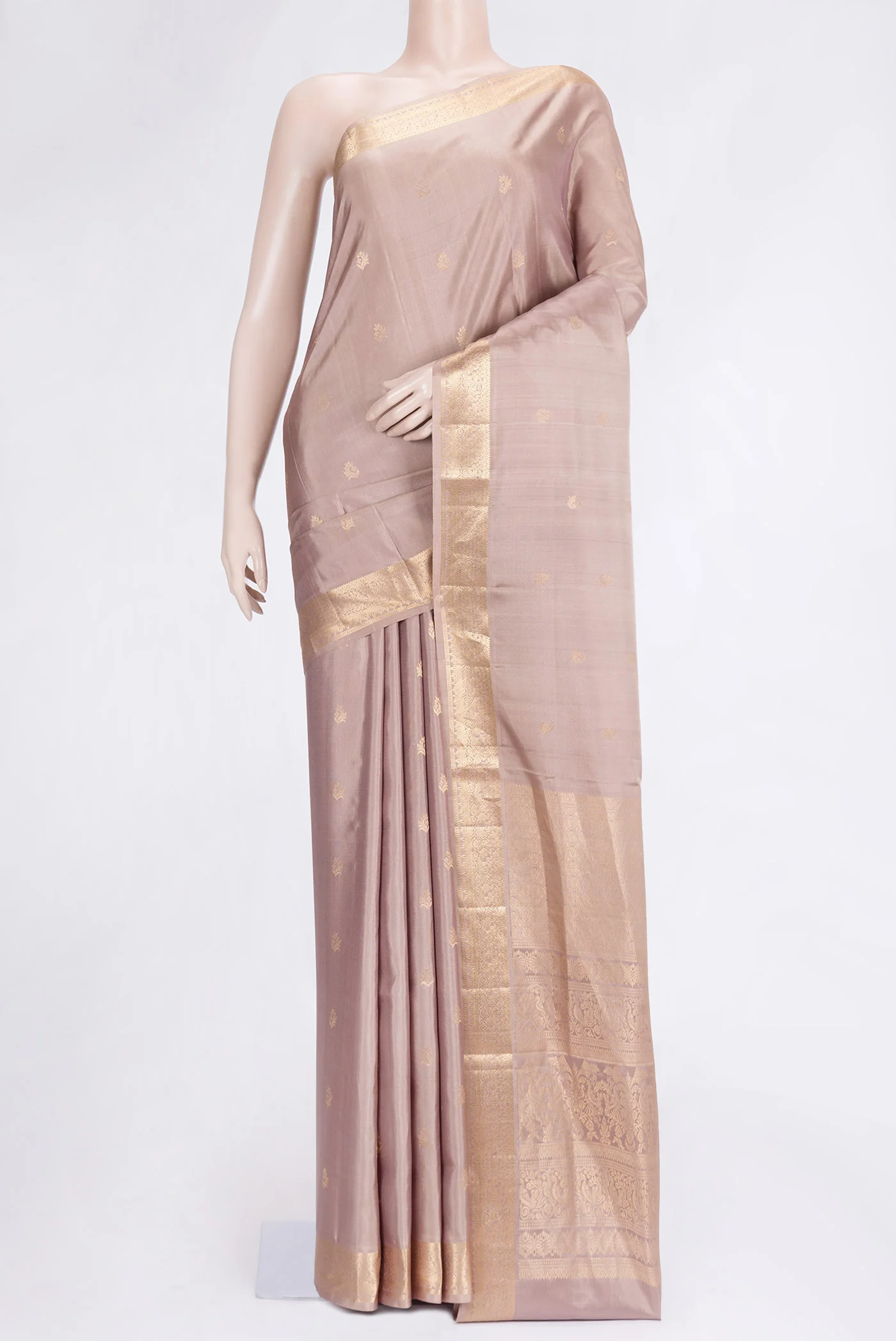 Rose Gold Soft Silk Saree