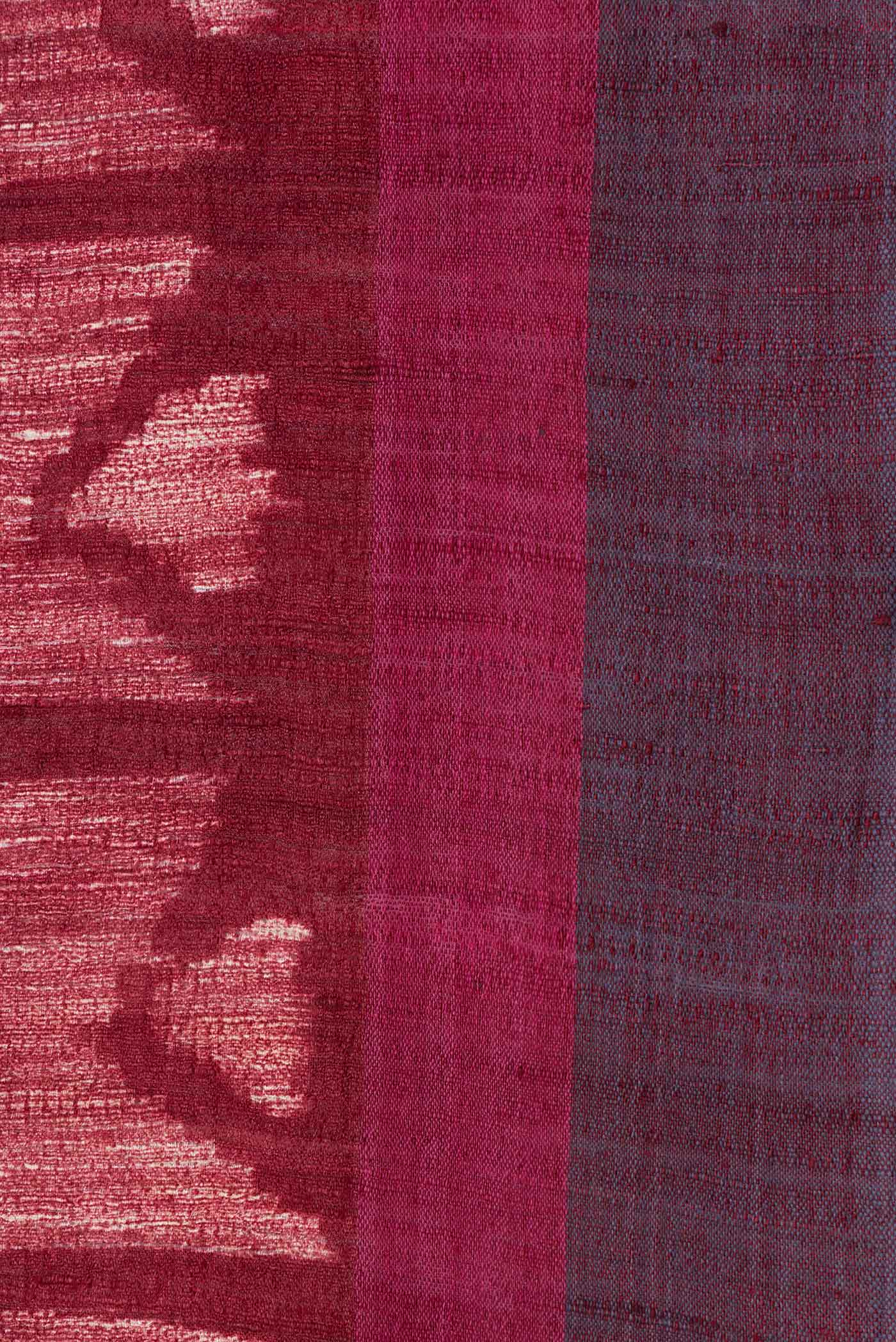 Multi Color Tussar Silk Saree - Image 3