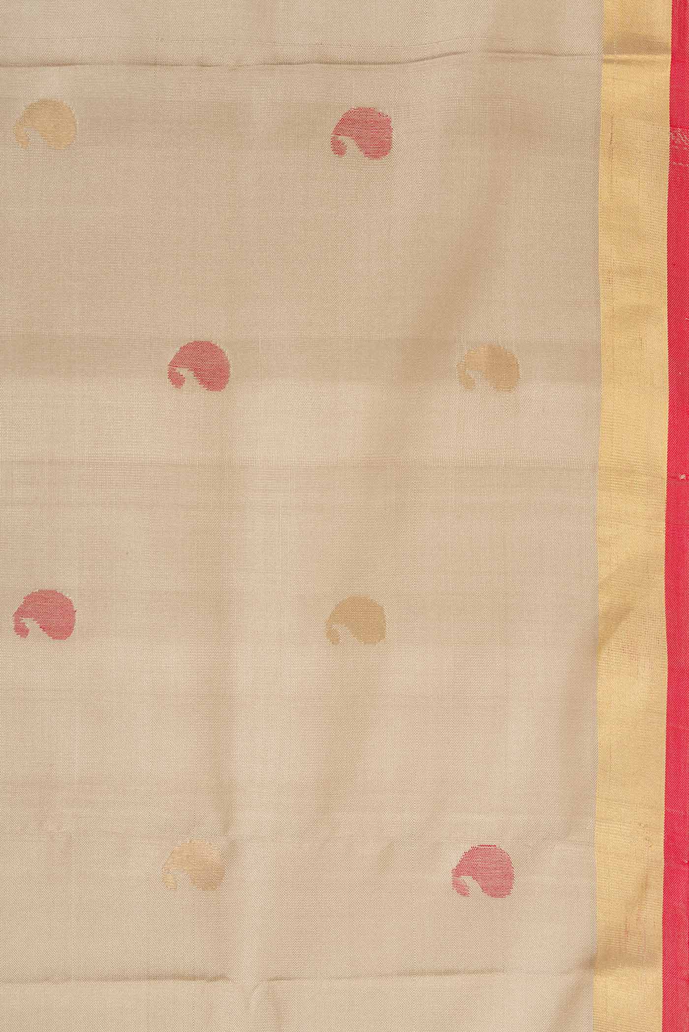 Grey Uppada Silk Saree - Image 3