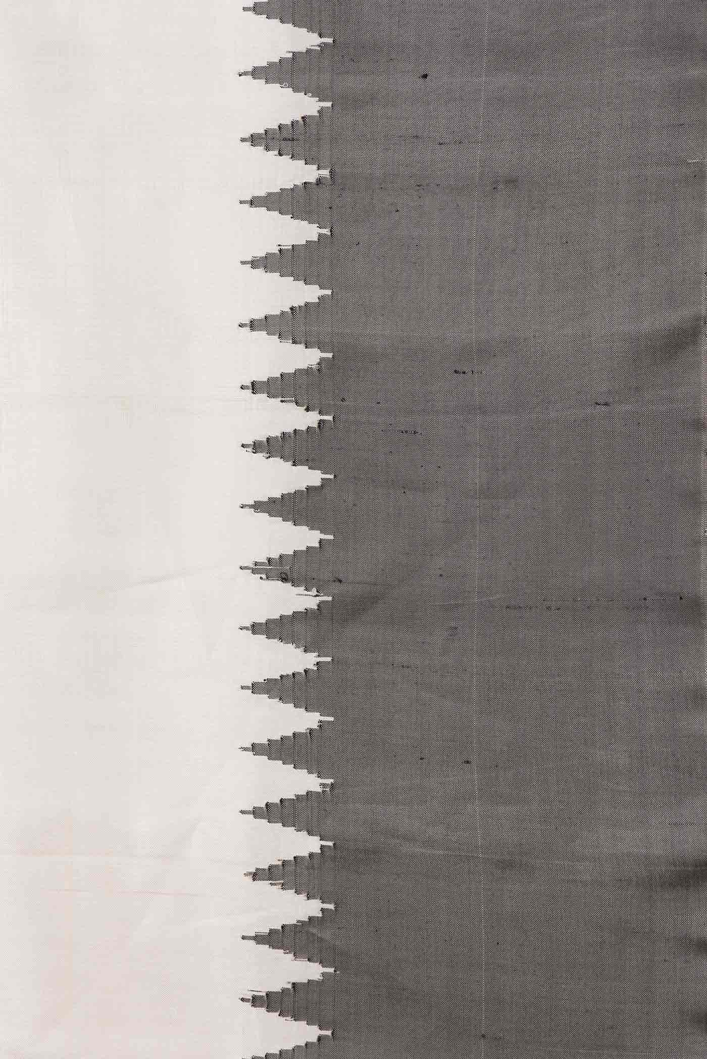 Beige Gadwal Silk Saree - Image 5