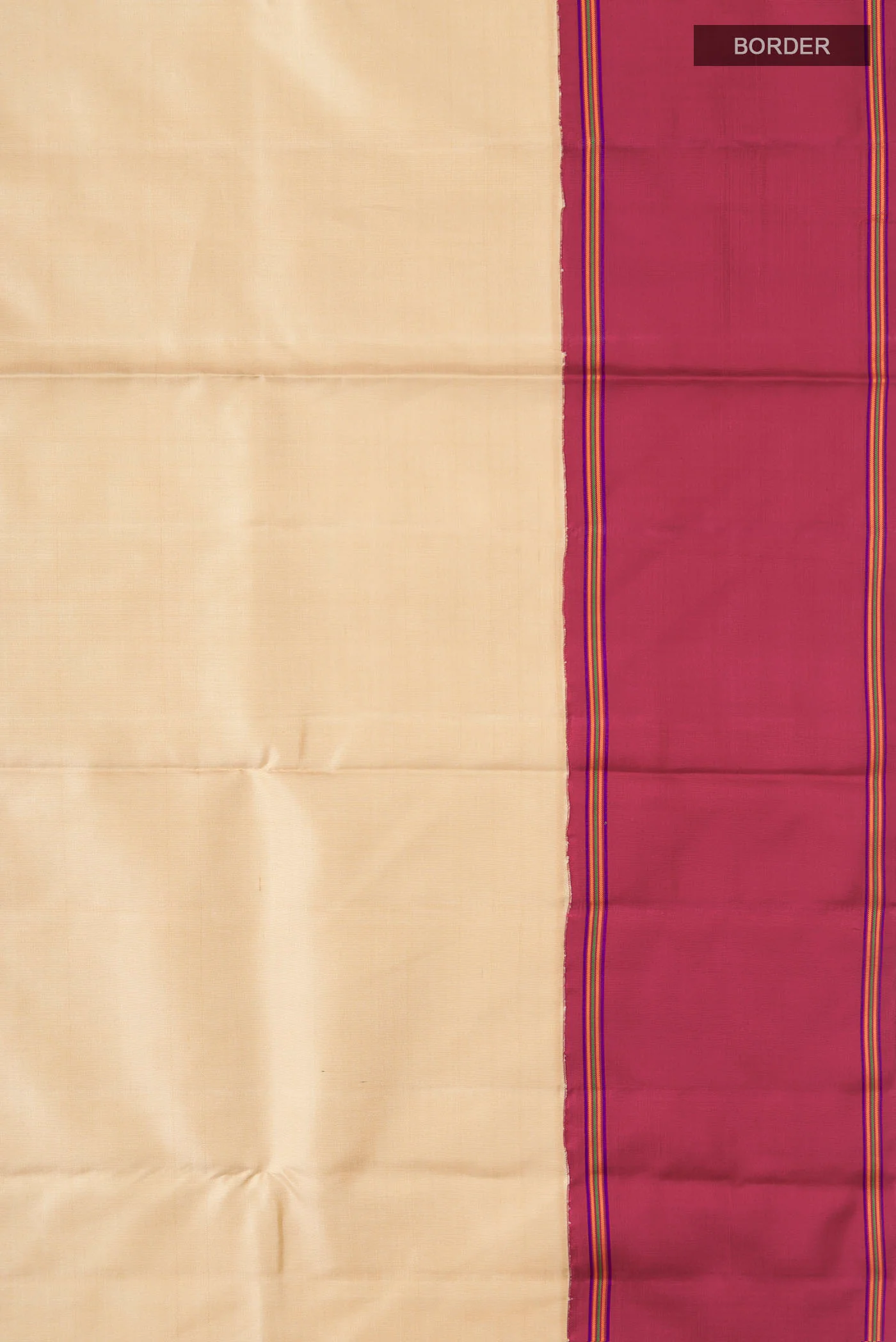 Beige Kanjivaram Silk Saree - Image 3