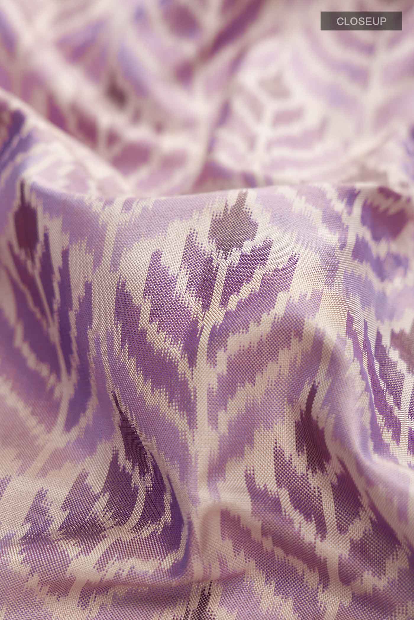 Beige Rajkot Patola Silk Saree - Image 2