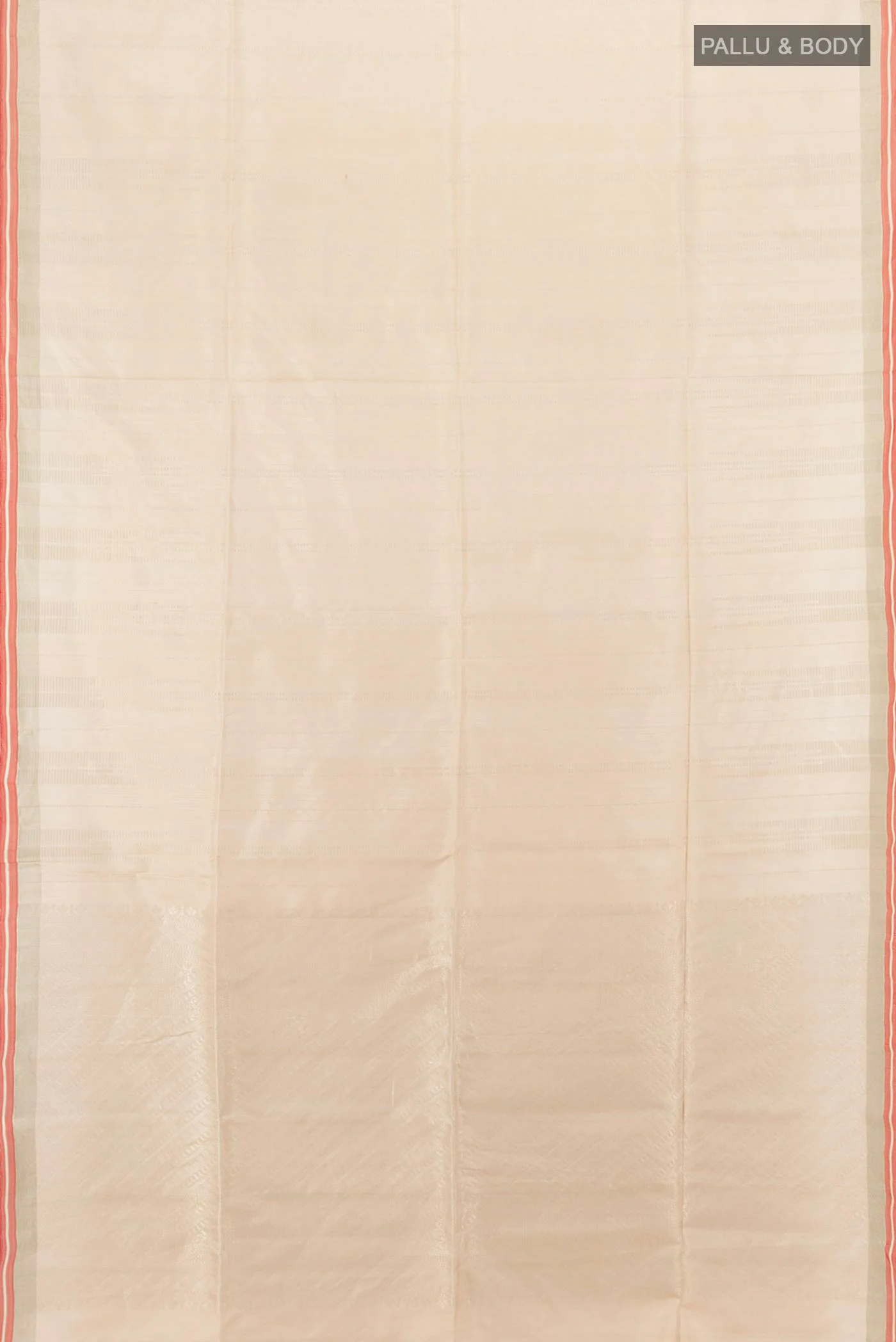 Beige Soft Silk Saree - Image 5