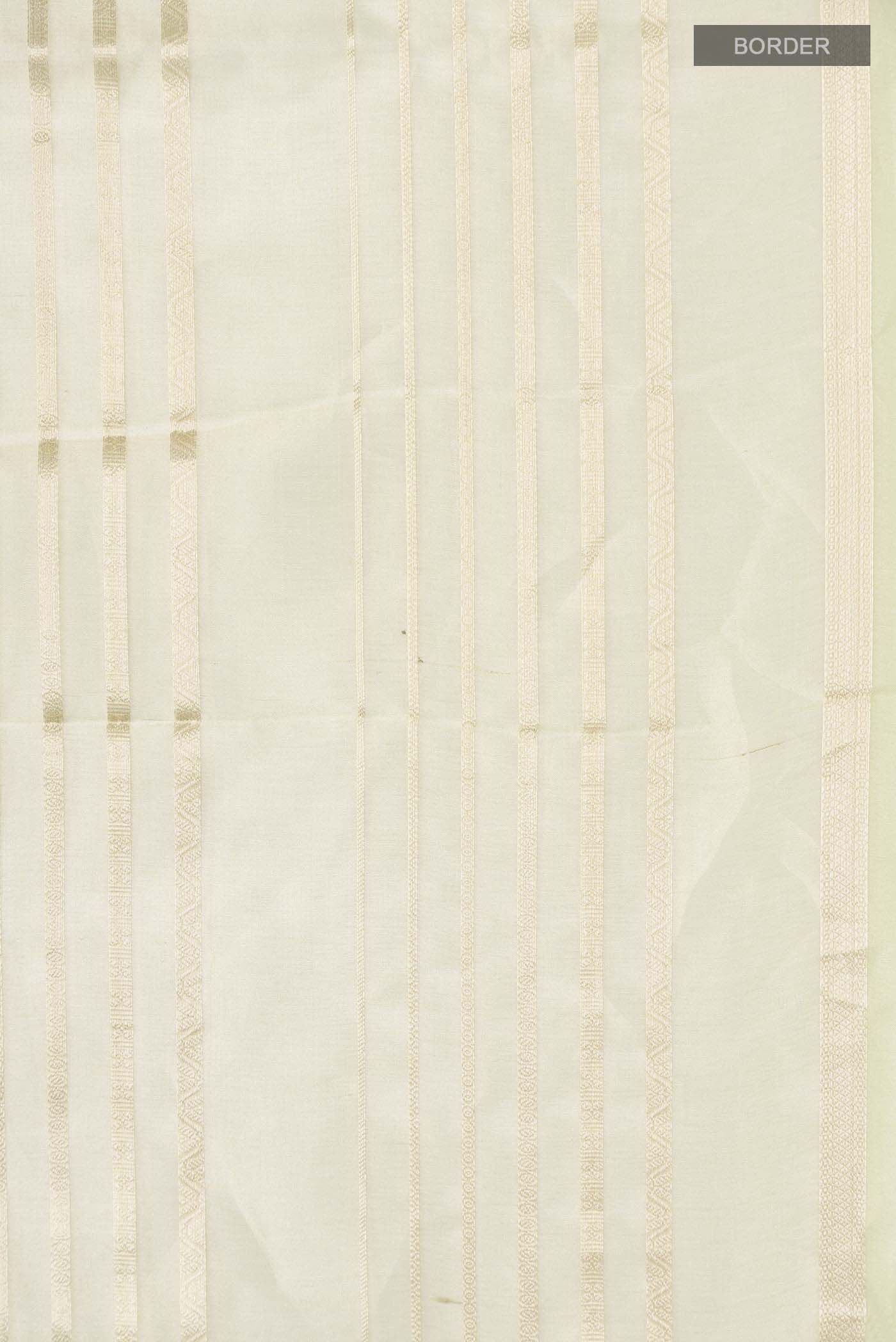 Beige Tissue Silk Saree - Image 3