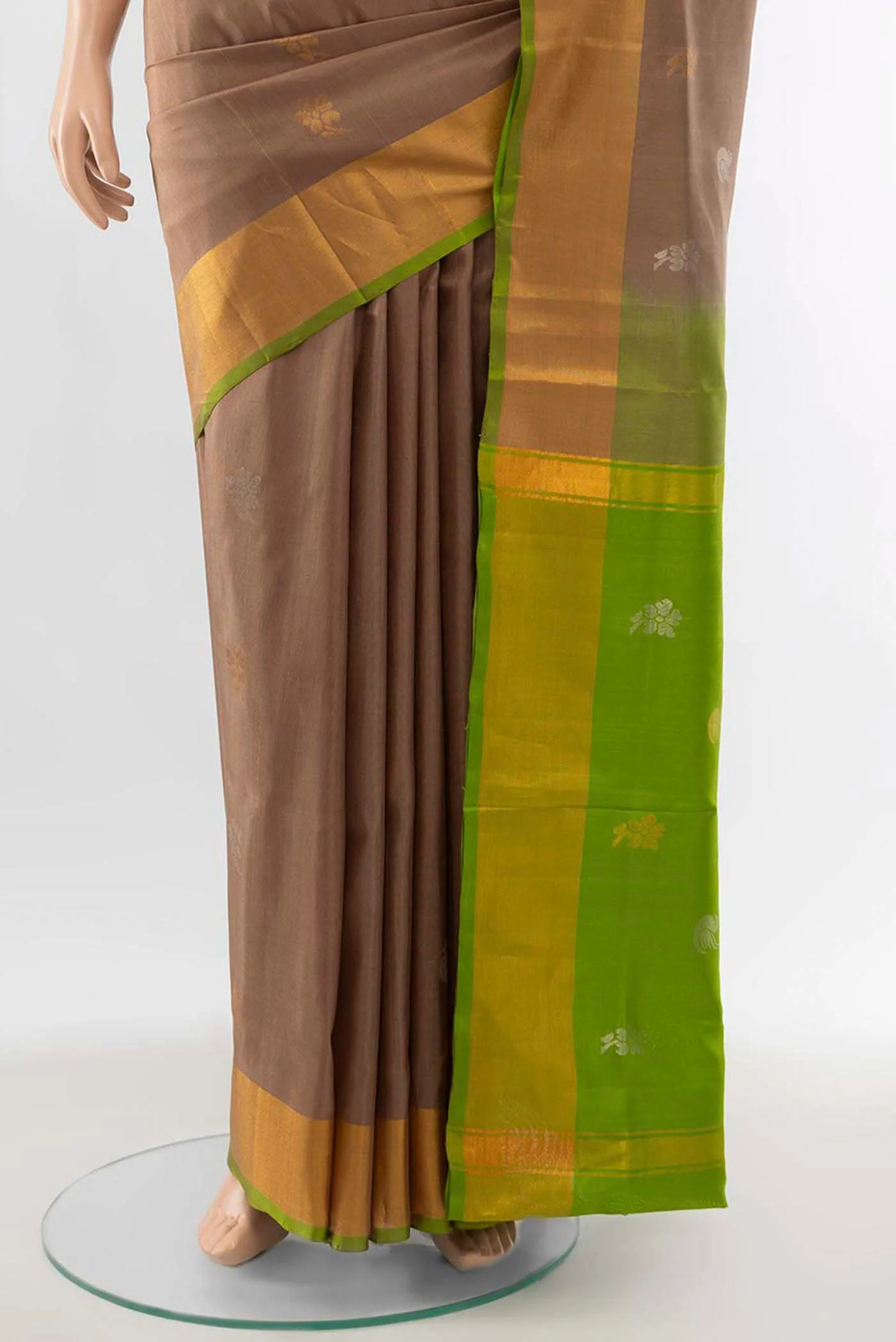Mauve Uppada Silk Saree - Image 3