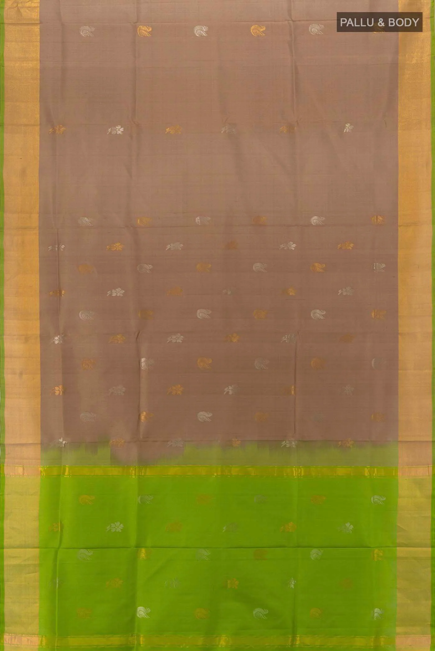 Beige Uppada Silk Saree - Image 5