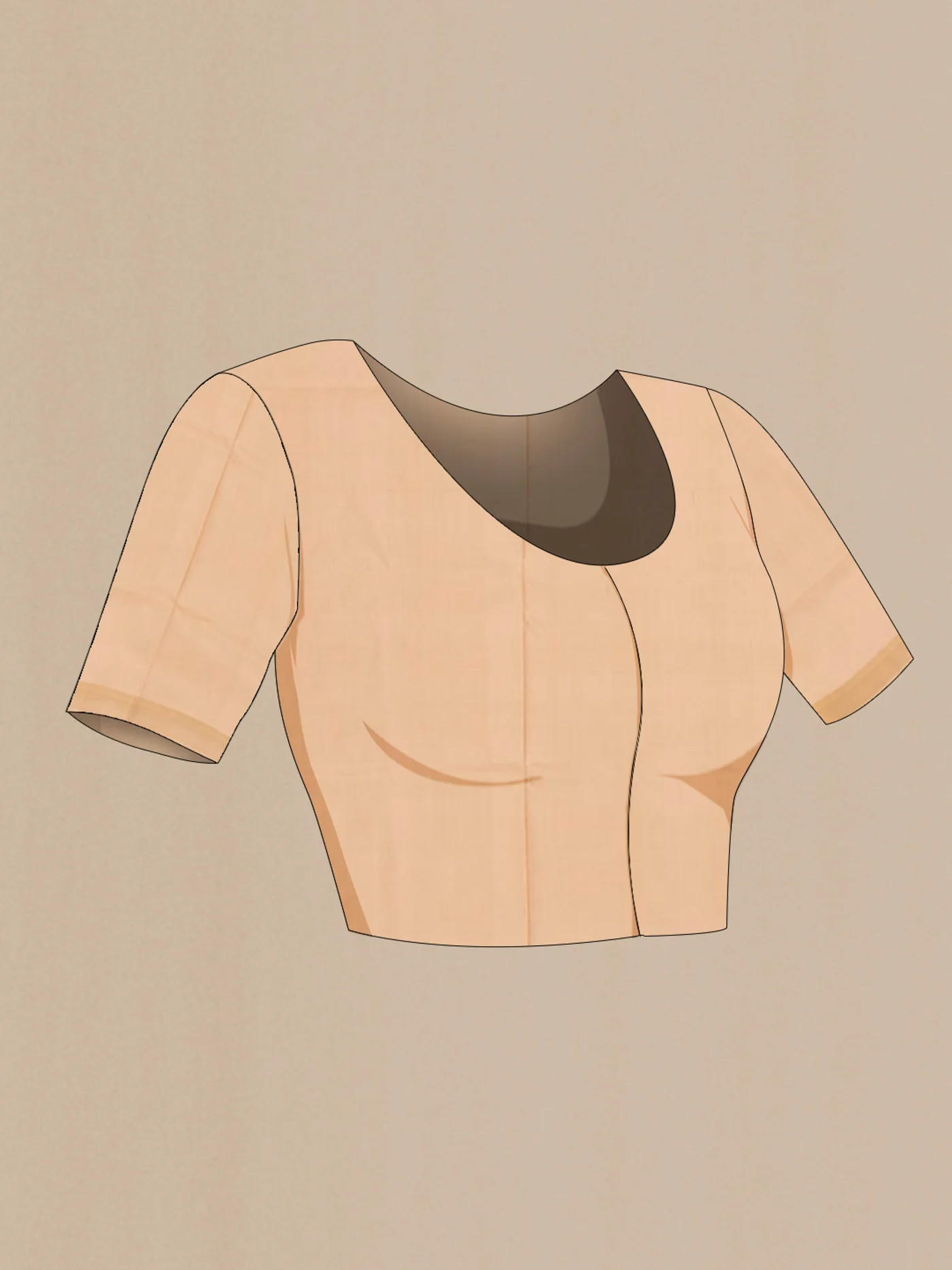 Beige Uppada Silk Saree - Image 4