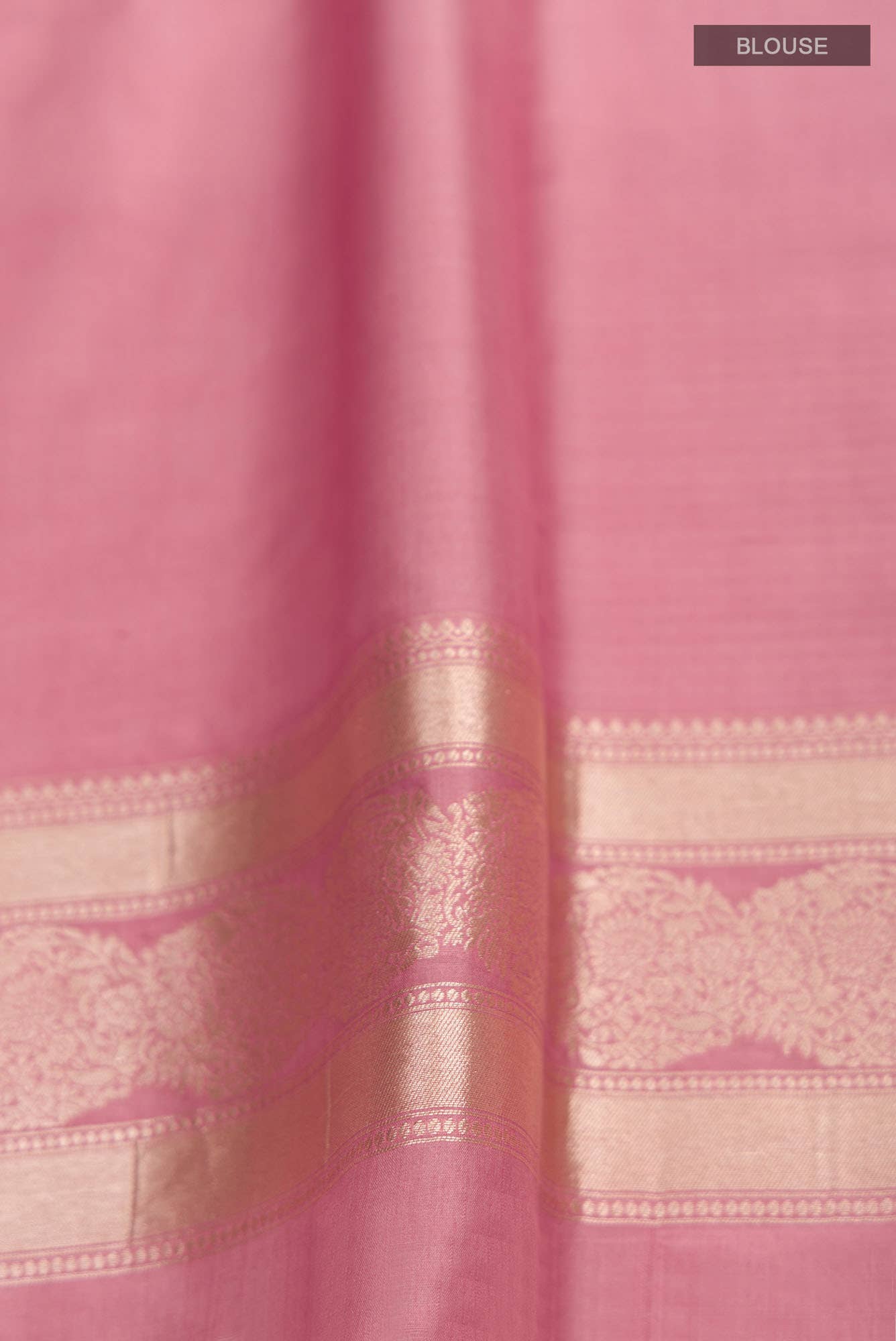 Bhagyavati-Peach Banarasi Silk Saree - Image 6