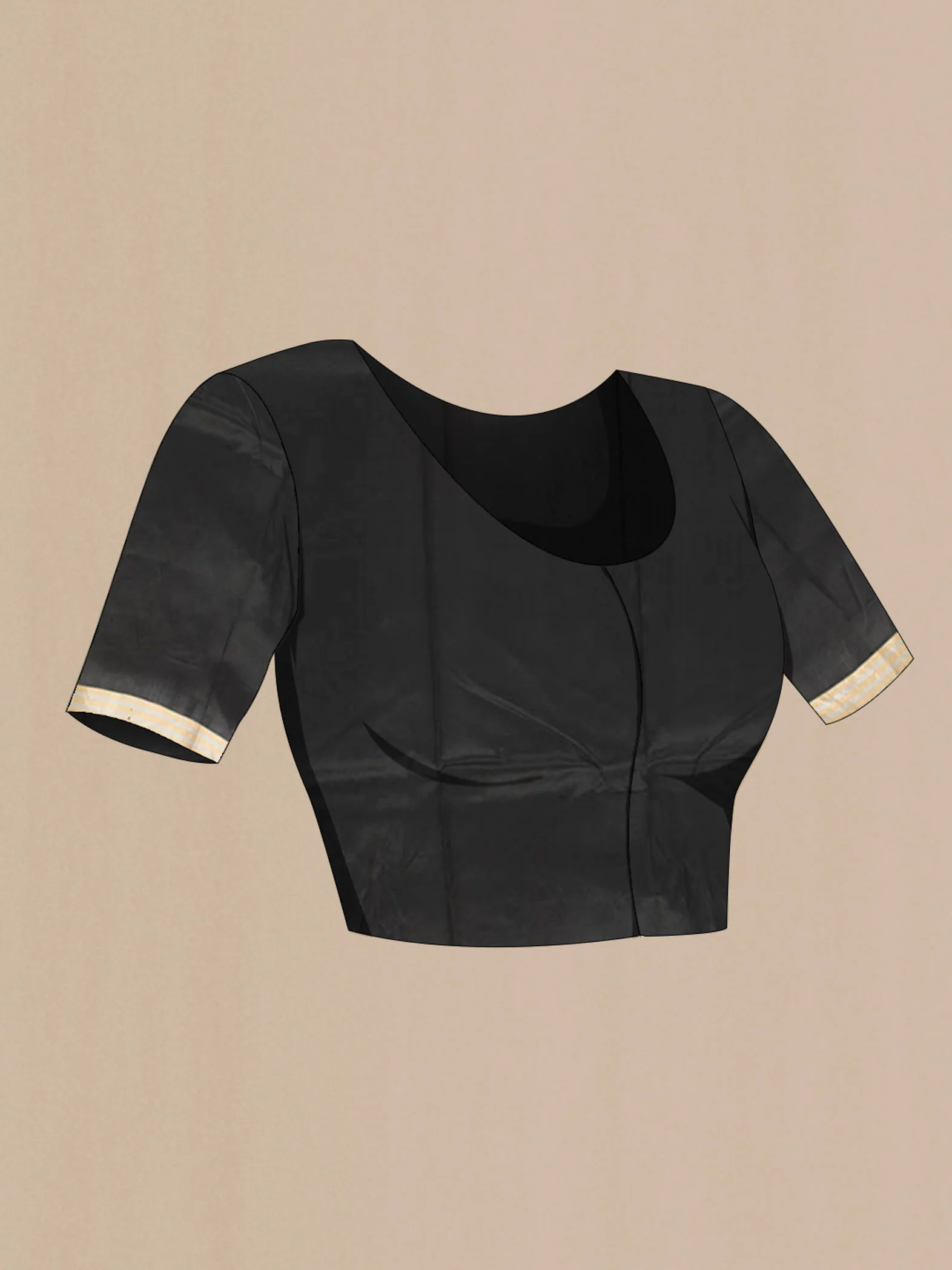 Black Banarasi Silk Saree - Image 4