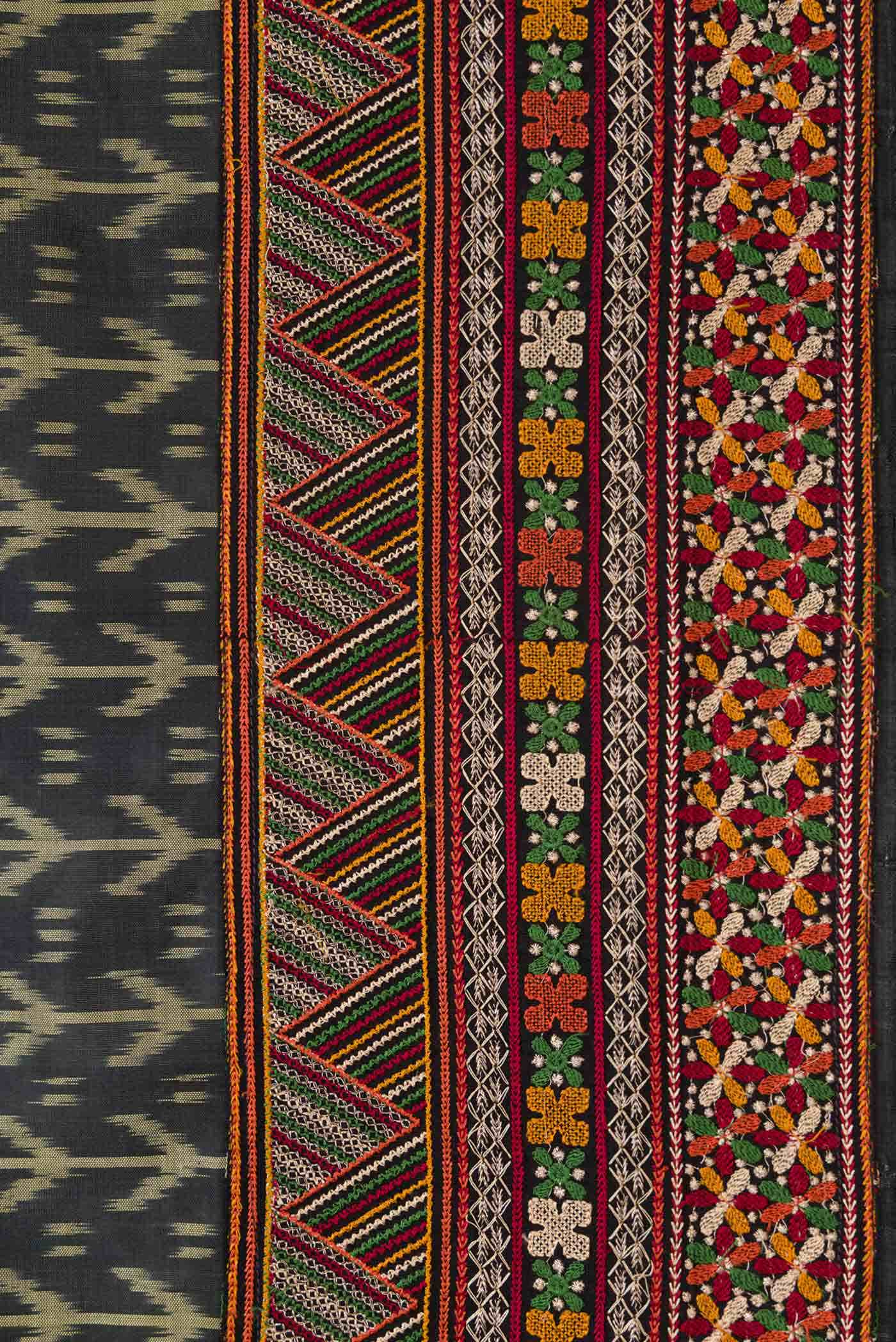 Black Double Ikat Saree - Image 5