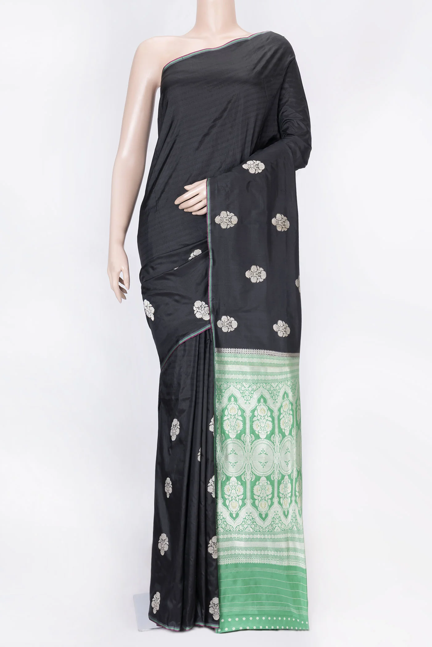 Black Dual Tone Banarasi Saree