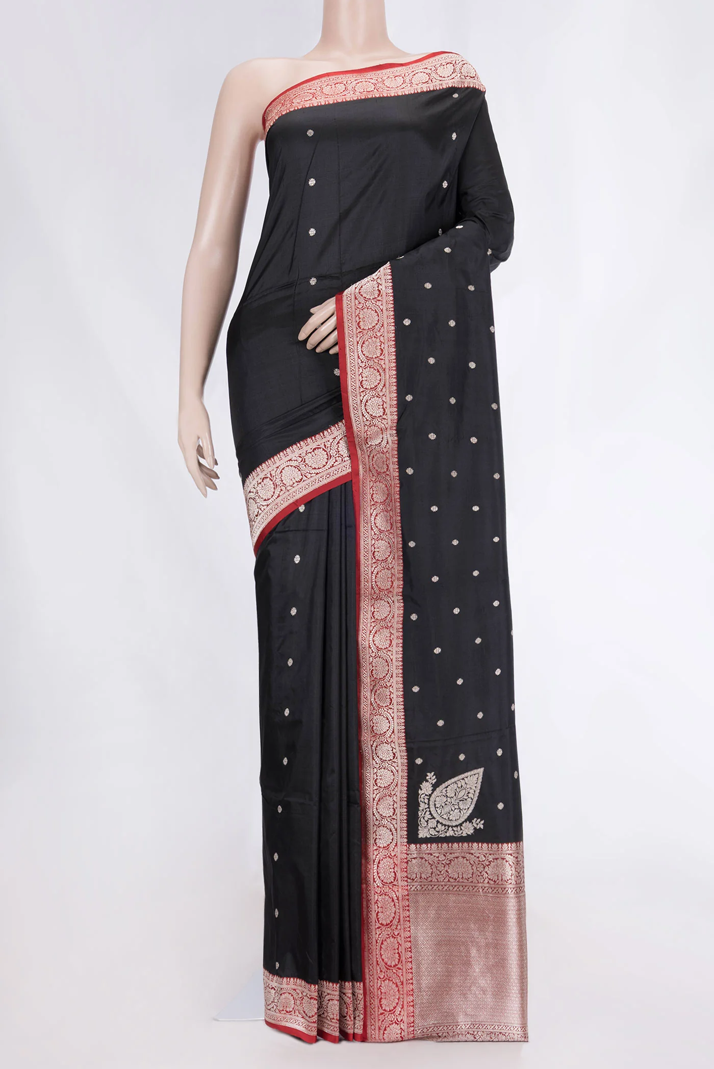 Black Dual Tone Banarasi Silk Saree