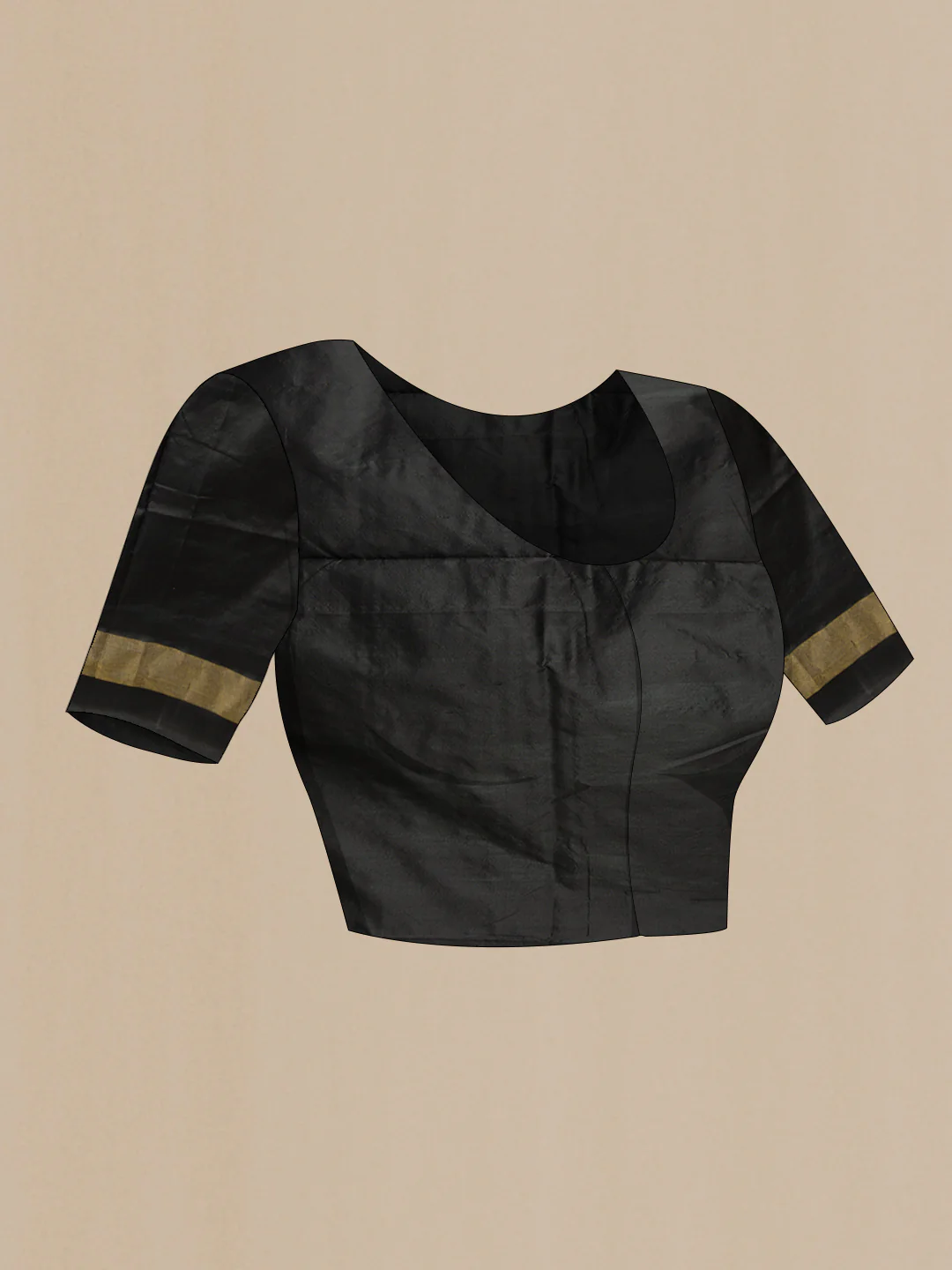 Black Pochampally Silk Saree - Image 4