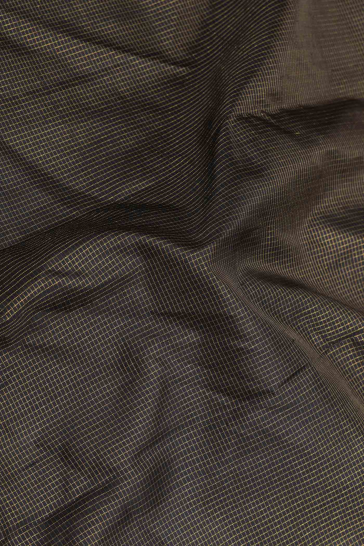 Black Dual Tone Kanjivaram Saree - Image 2
