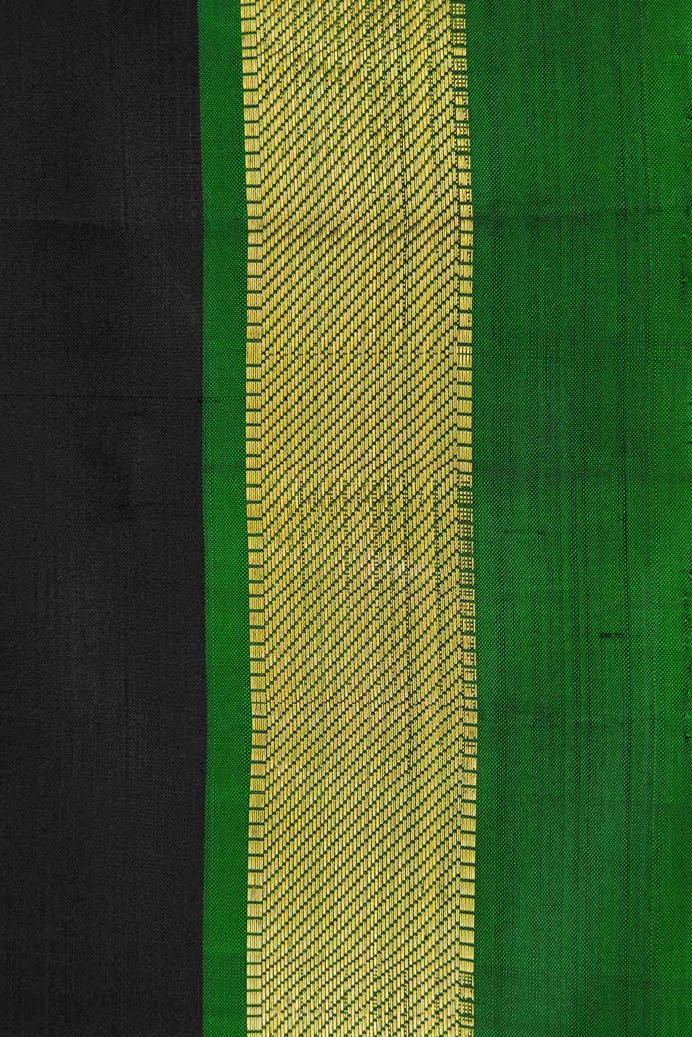 Black Kanjivaram Silk Saree - Image 4