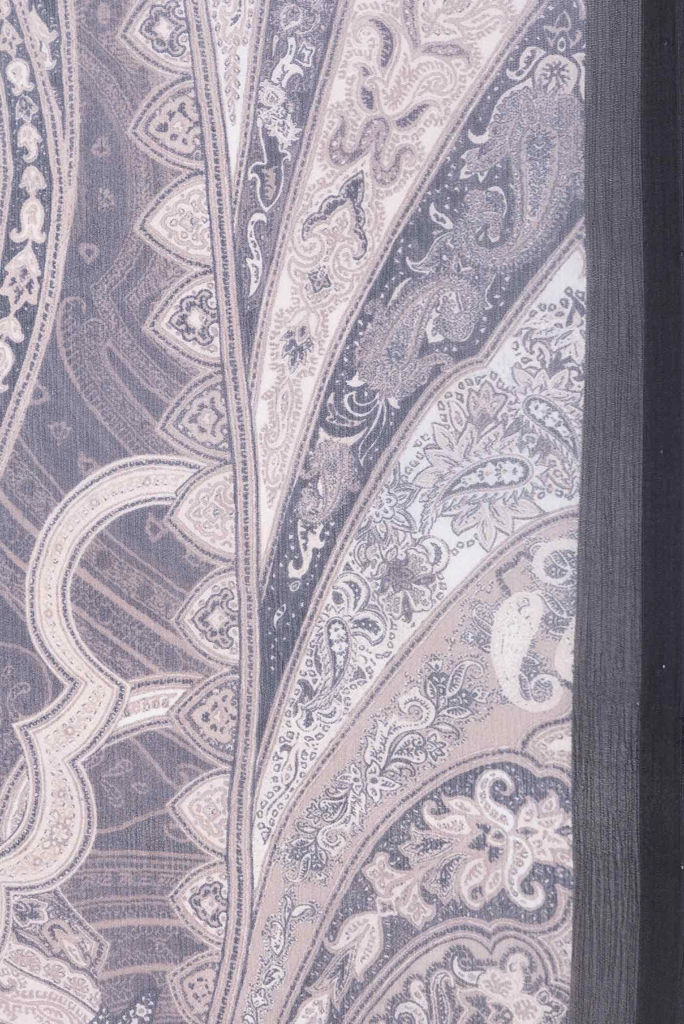 Black Dual Tone Mysore Chiffon Saree - Image 3