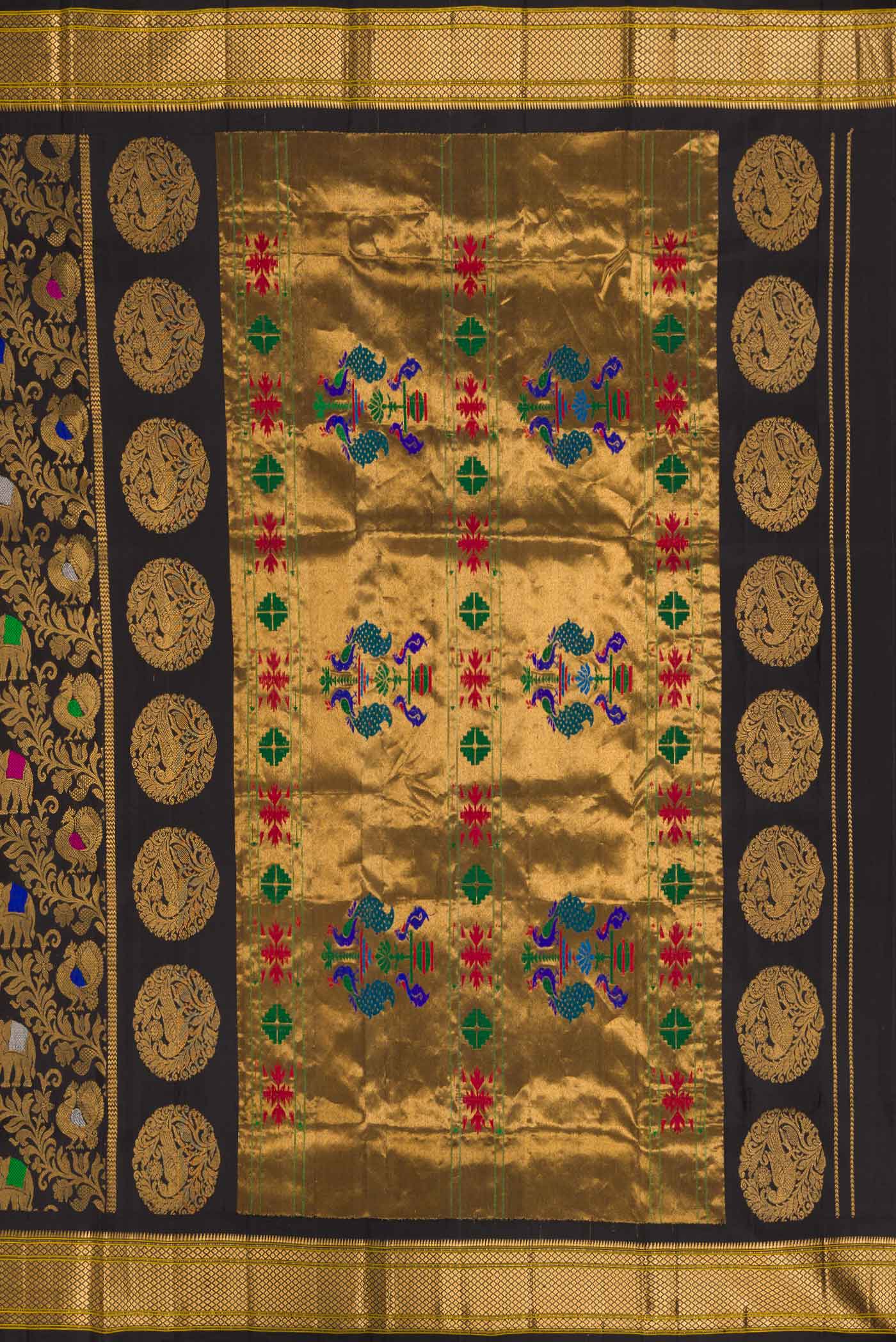 Black Paithani Silk Saree - Image 7