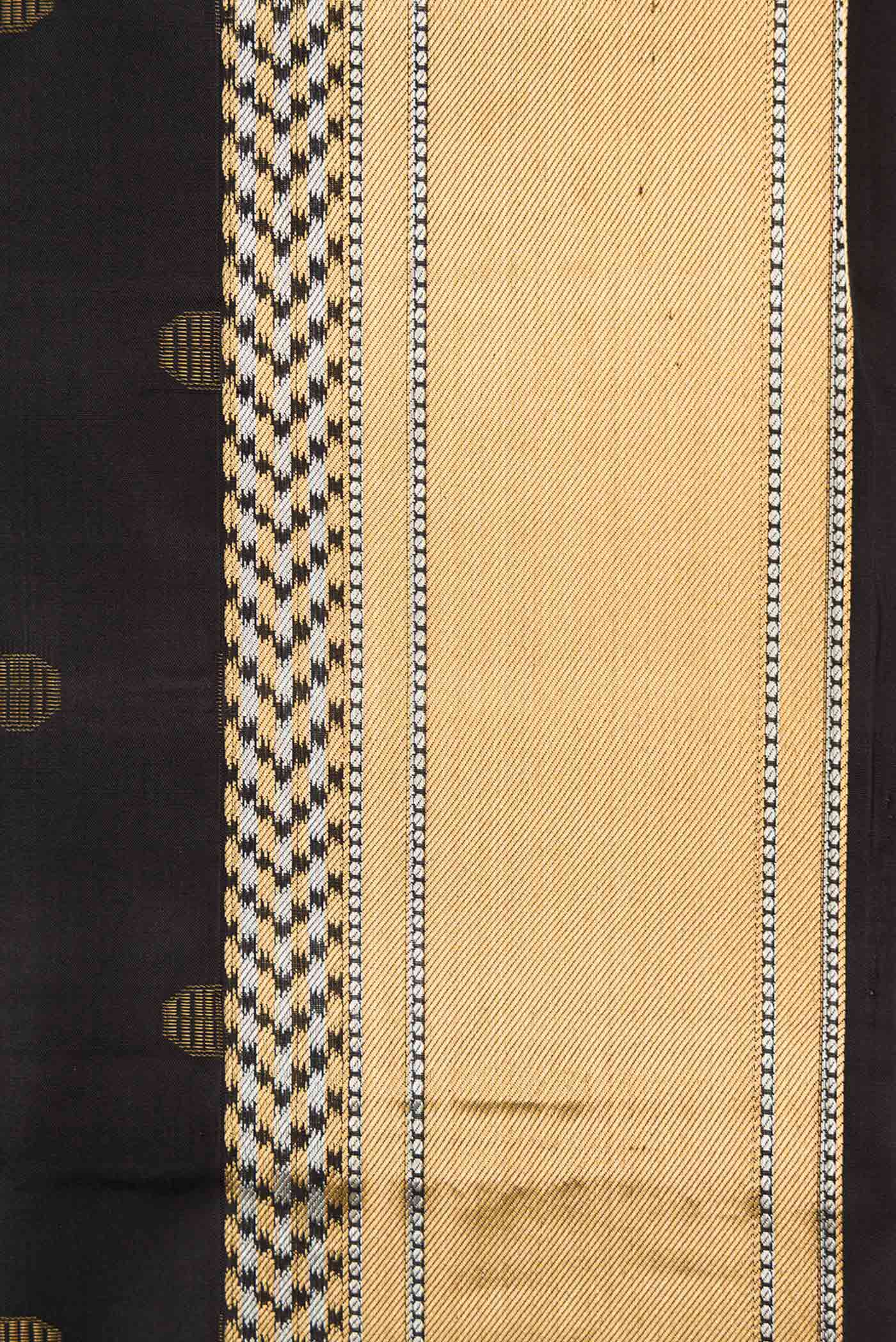 Black Dual Tone Soft Silk Saree - Image 3