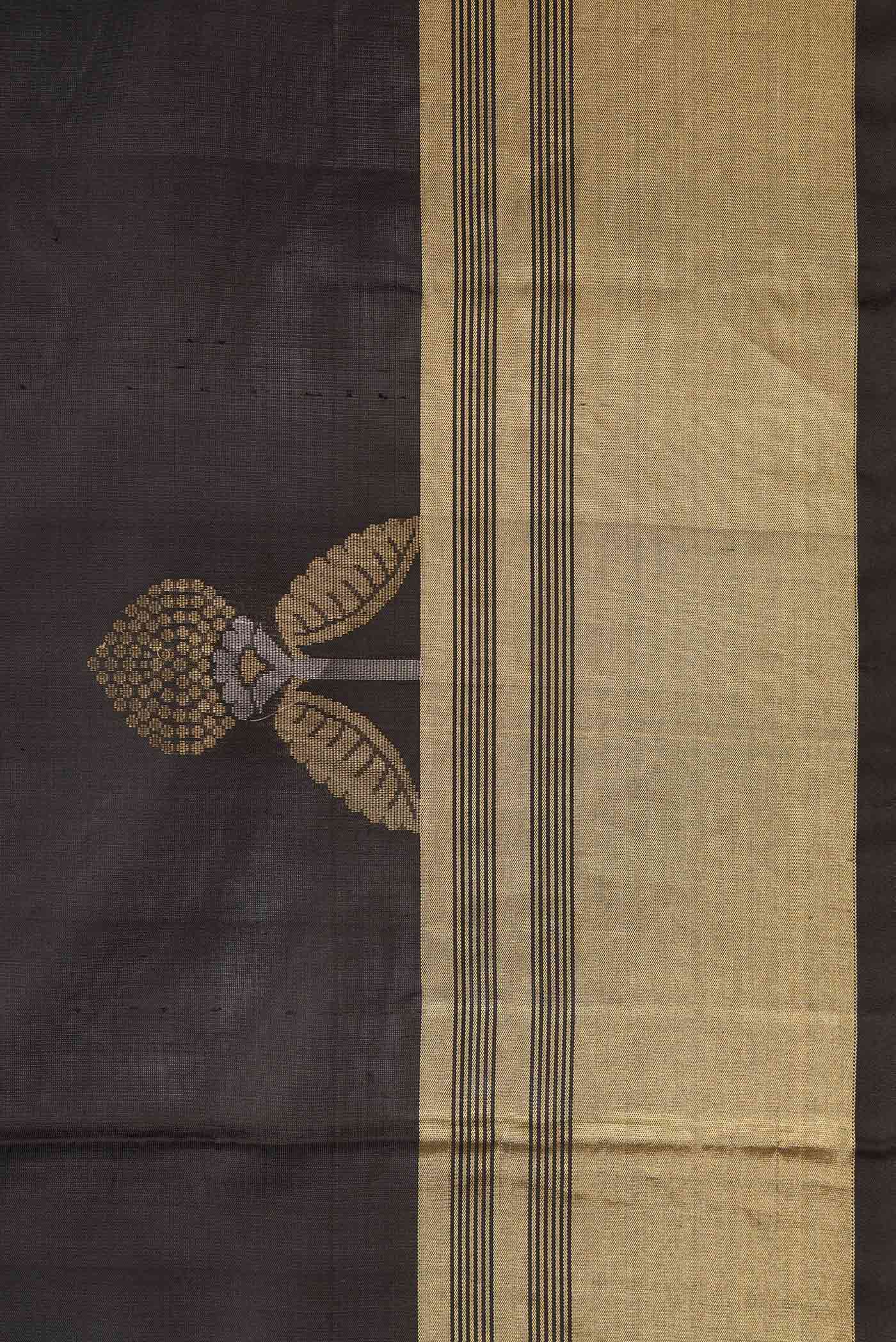 Black Soft Silk Saree - Image 3
