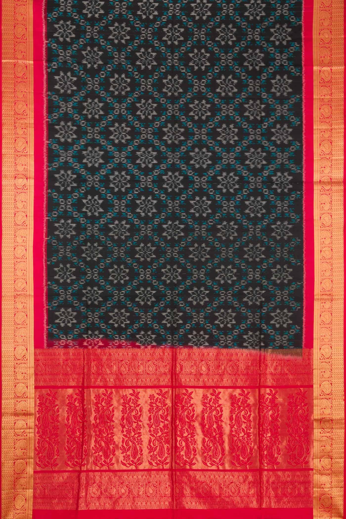 Black Soft Silk Saree - Image 6