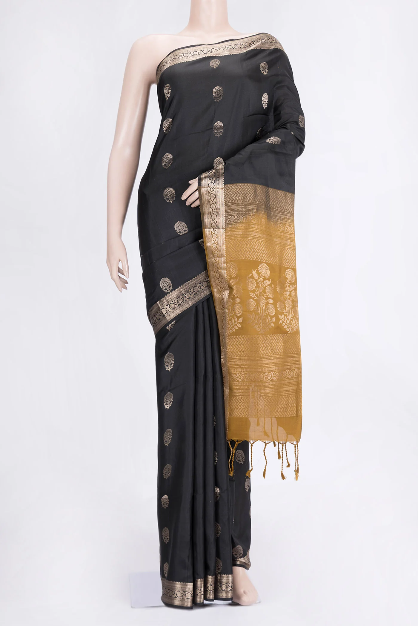 Black Soft Silk Saree