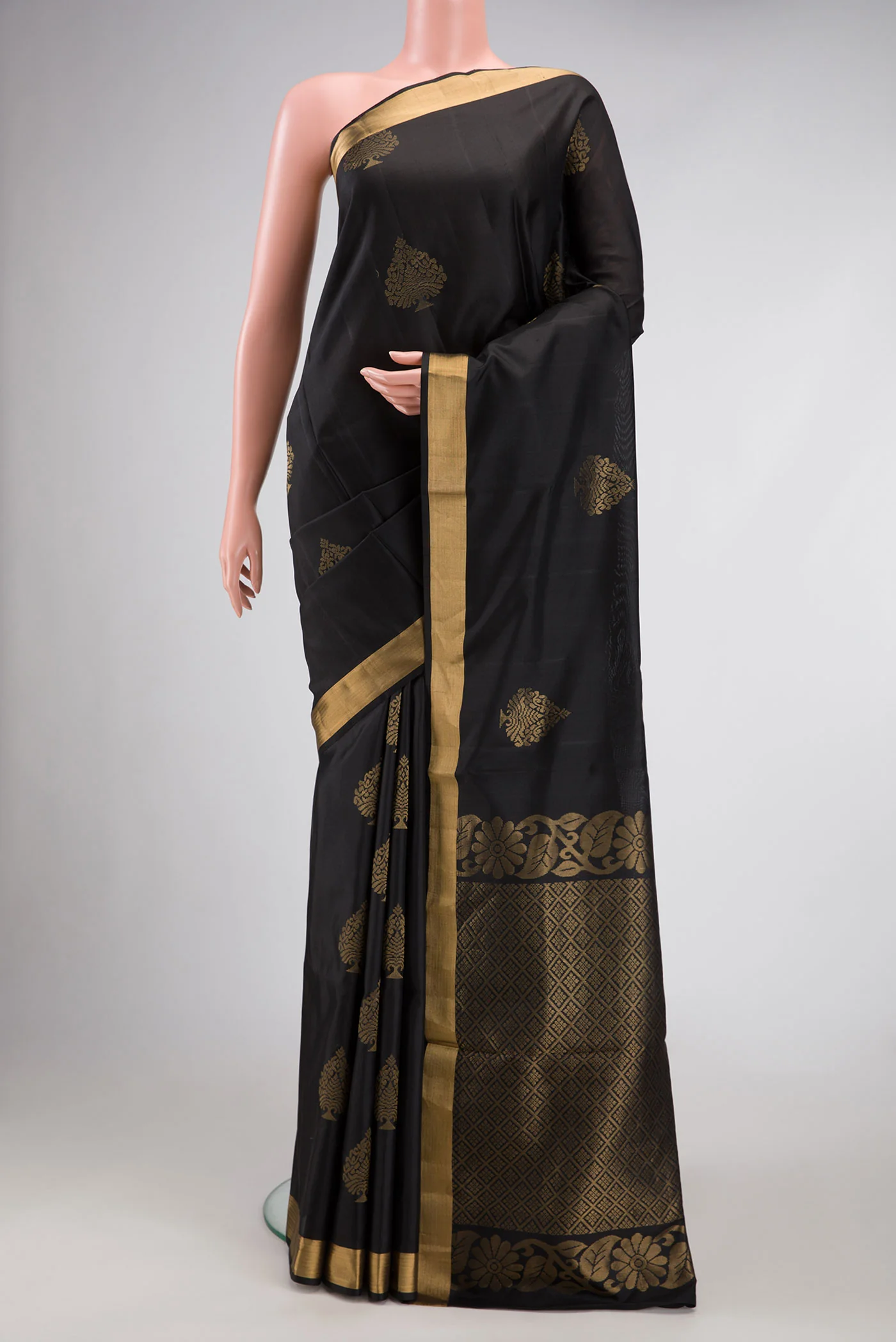 Black Soft Silk Saree