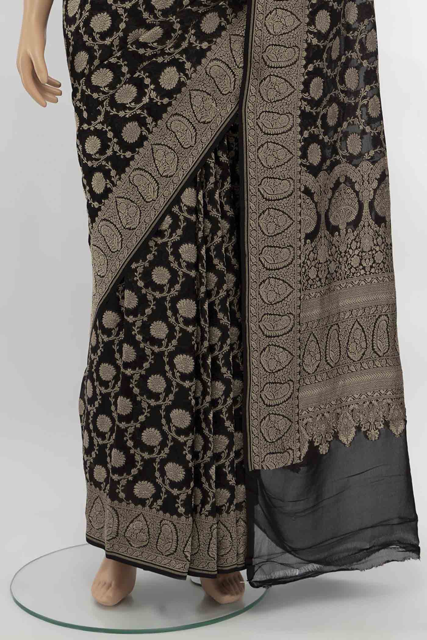 Black Georgette Saree - Image 3