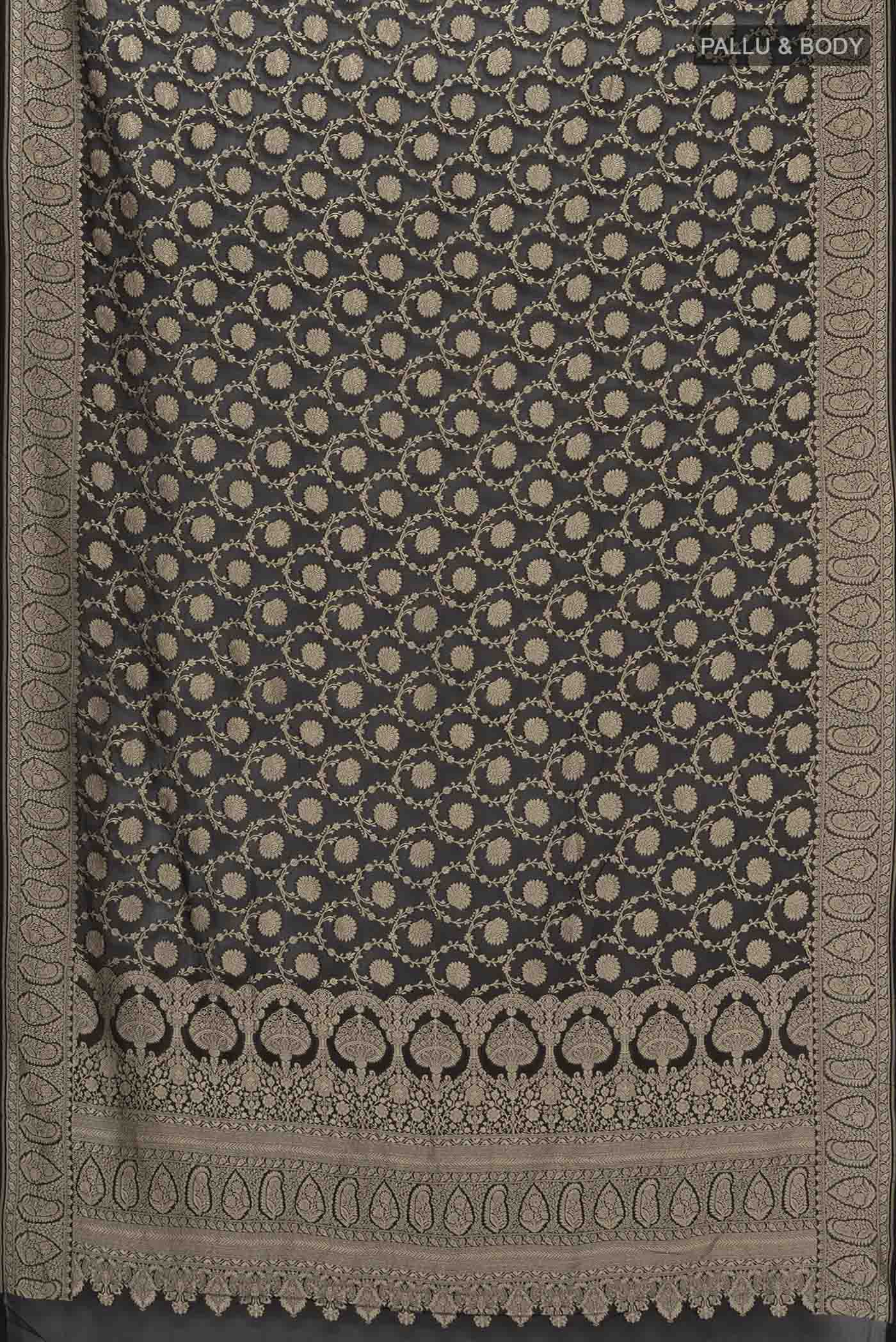 Black Georgette Saree - Image 5
