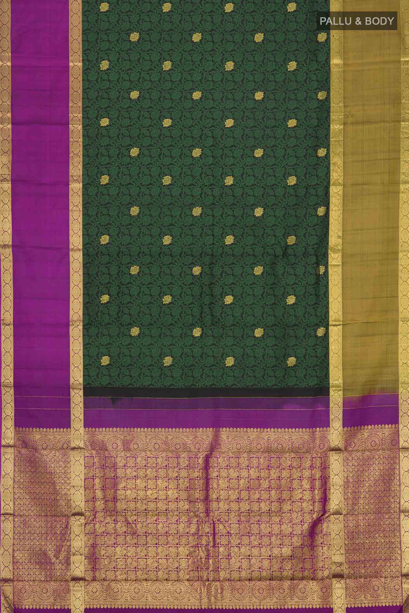 Black Kanjivaram Silk Saree - Image 6