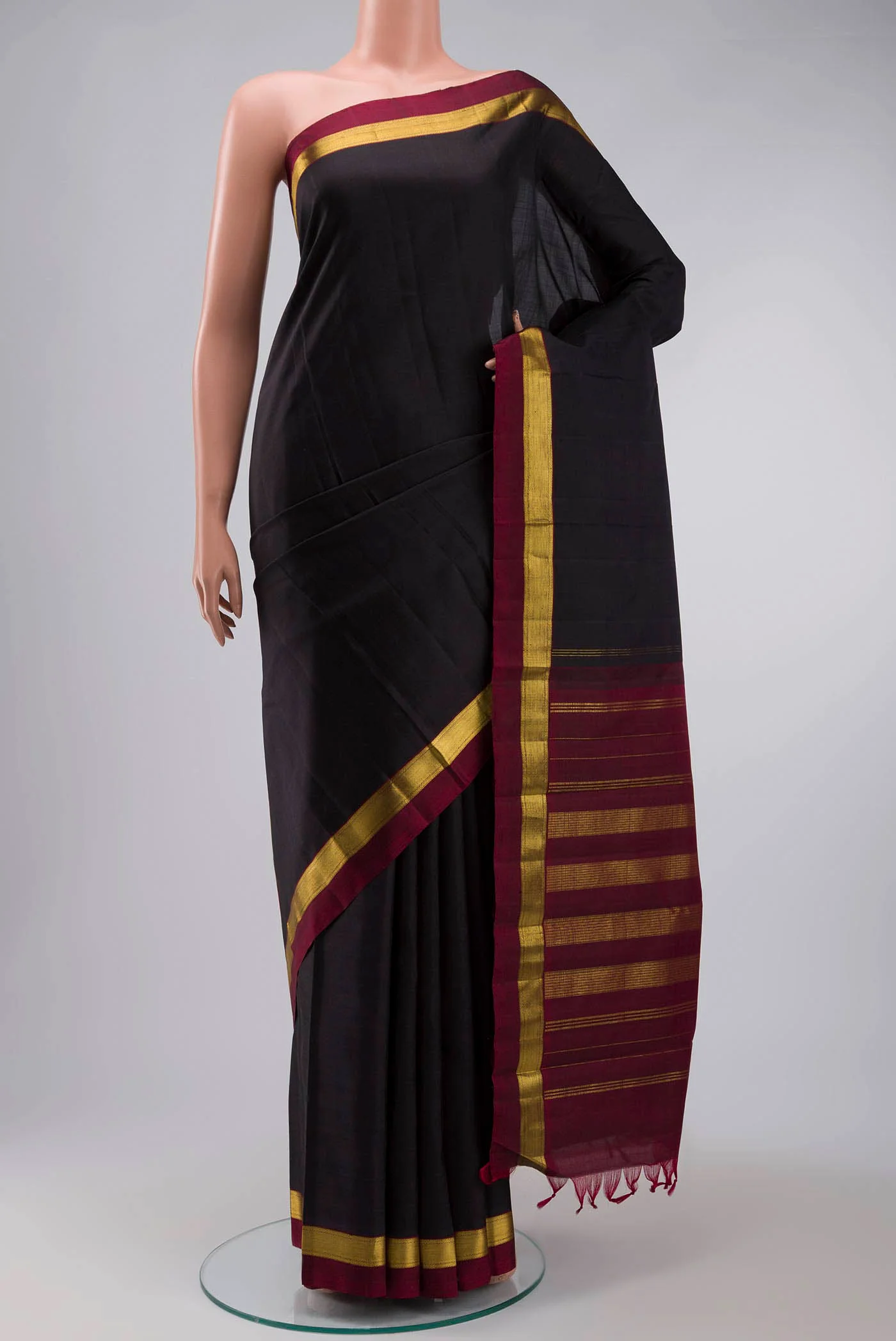 Black Kanjivaram Silk Saree