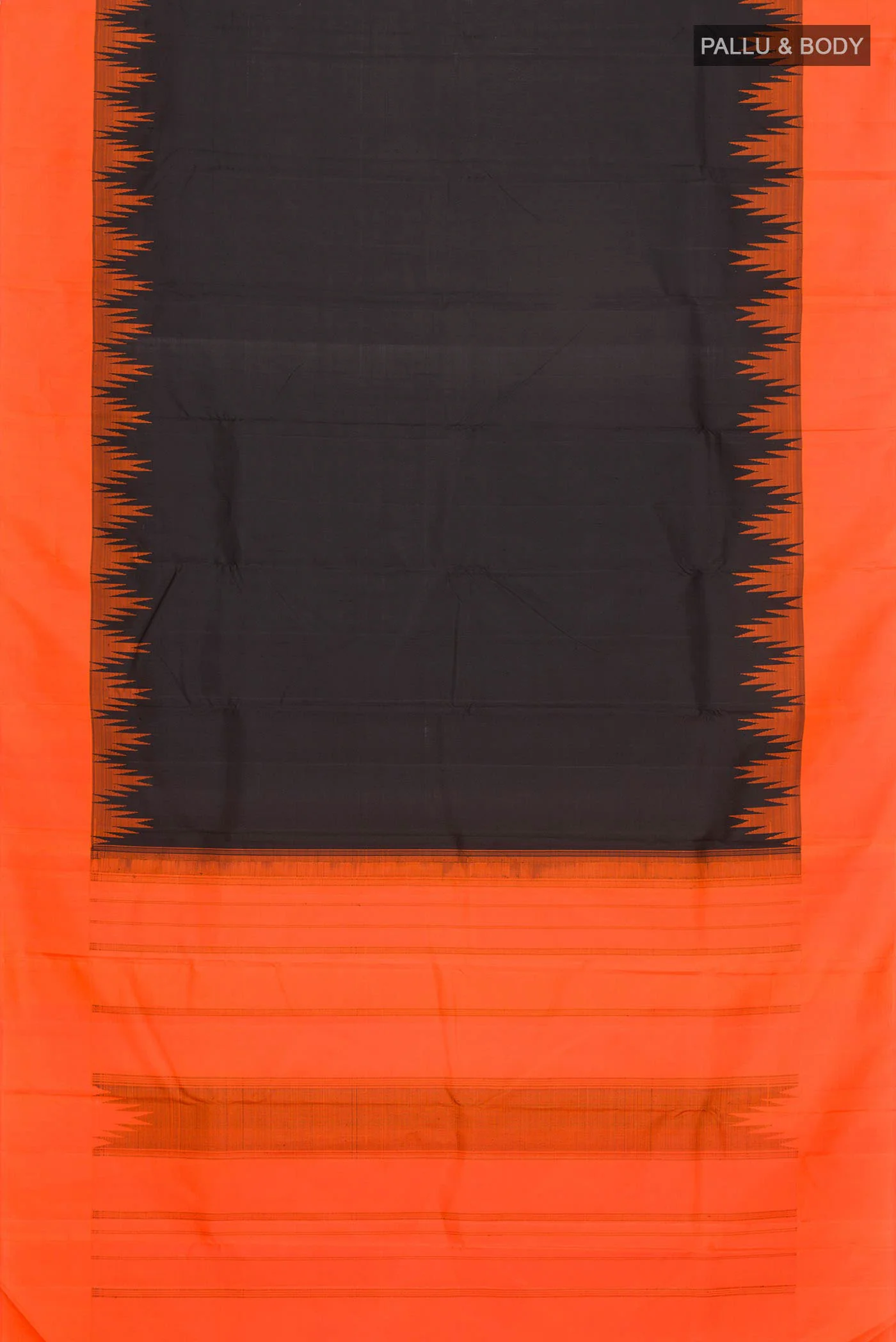 Black Kanjivaram Silk Saree - Image 6