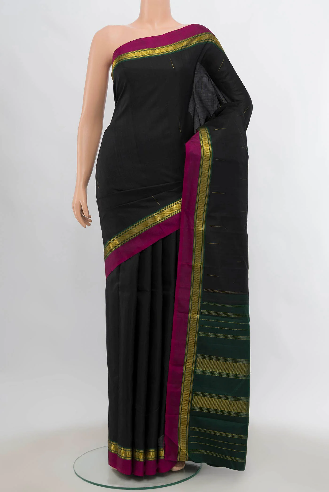 Black Kanjivaram Silk Saree