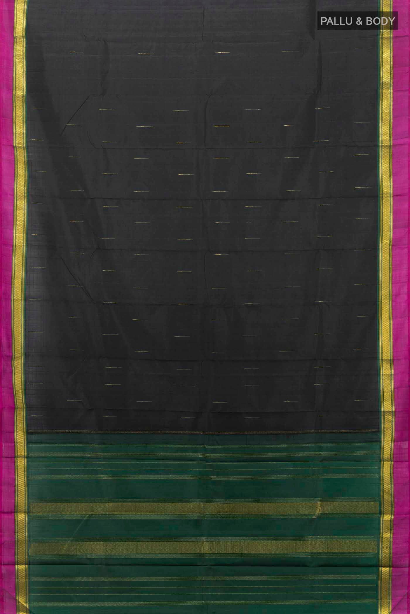 Black Kanjivaram Silk Saree - Image 5
