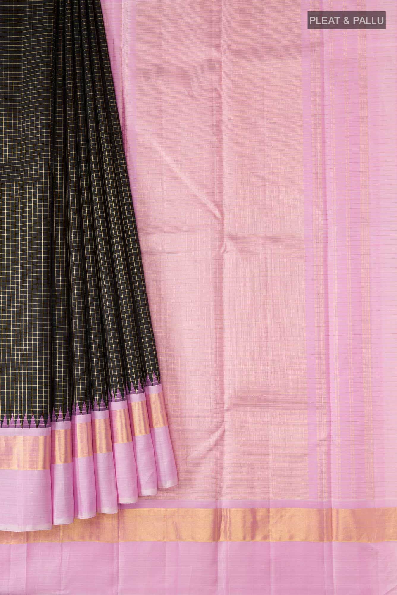 Black Kanjivaram Silk Saree - Image 2