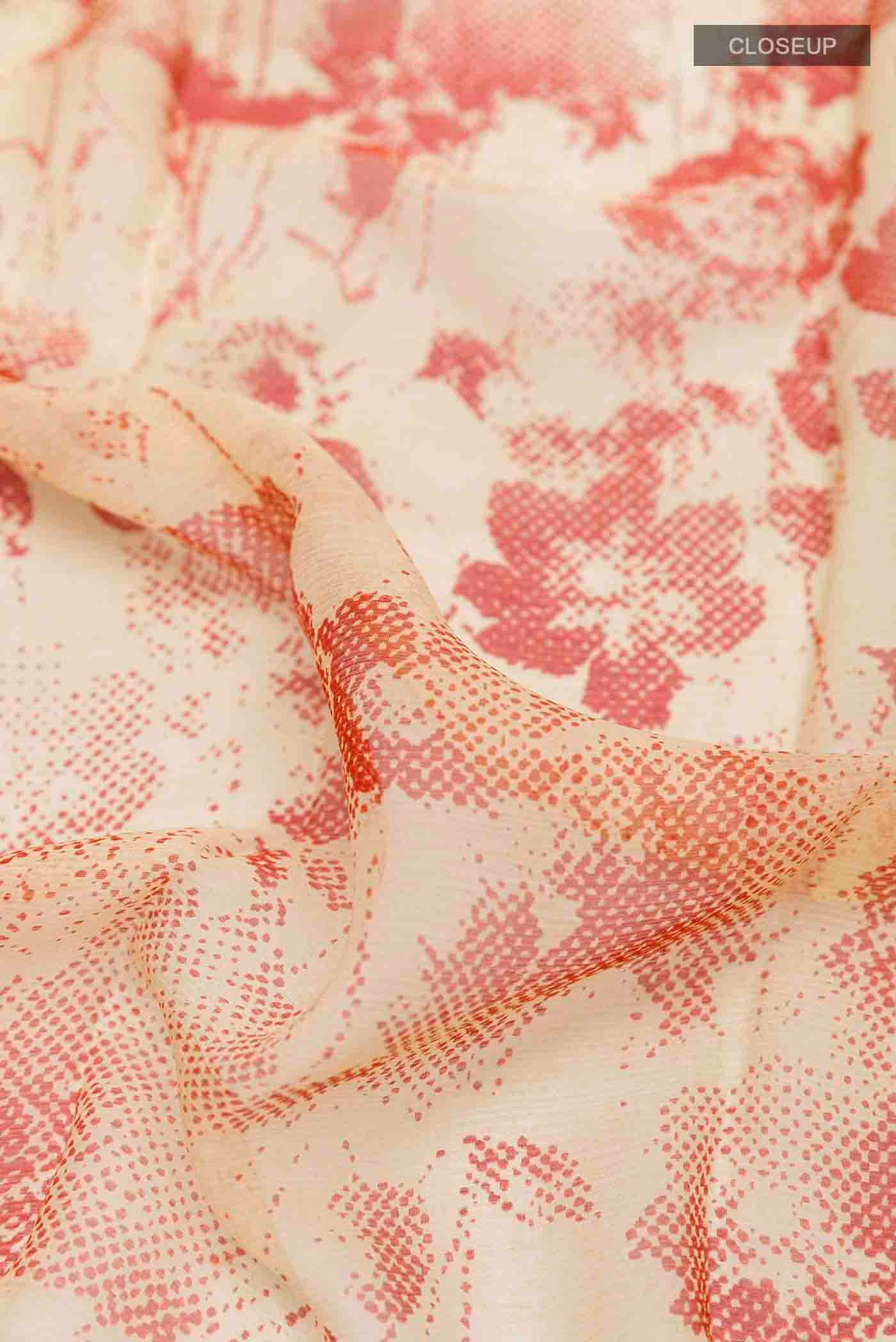 Sandal Mysore Chiffon Saree - Image 2