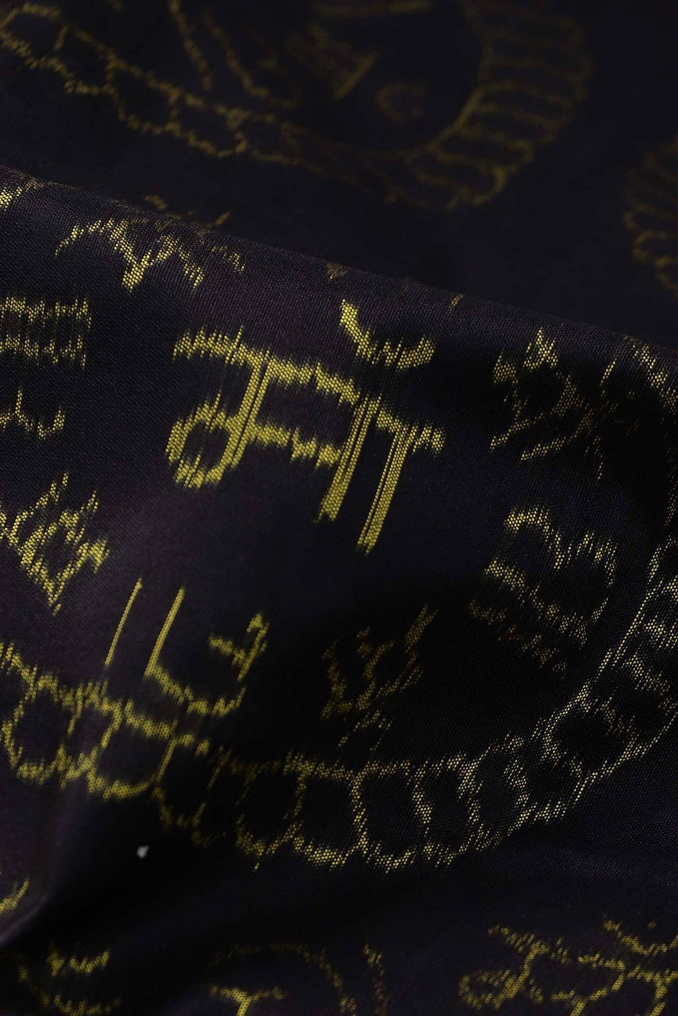 Black Orissa Silk Saree - Image 2