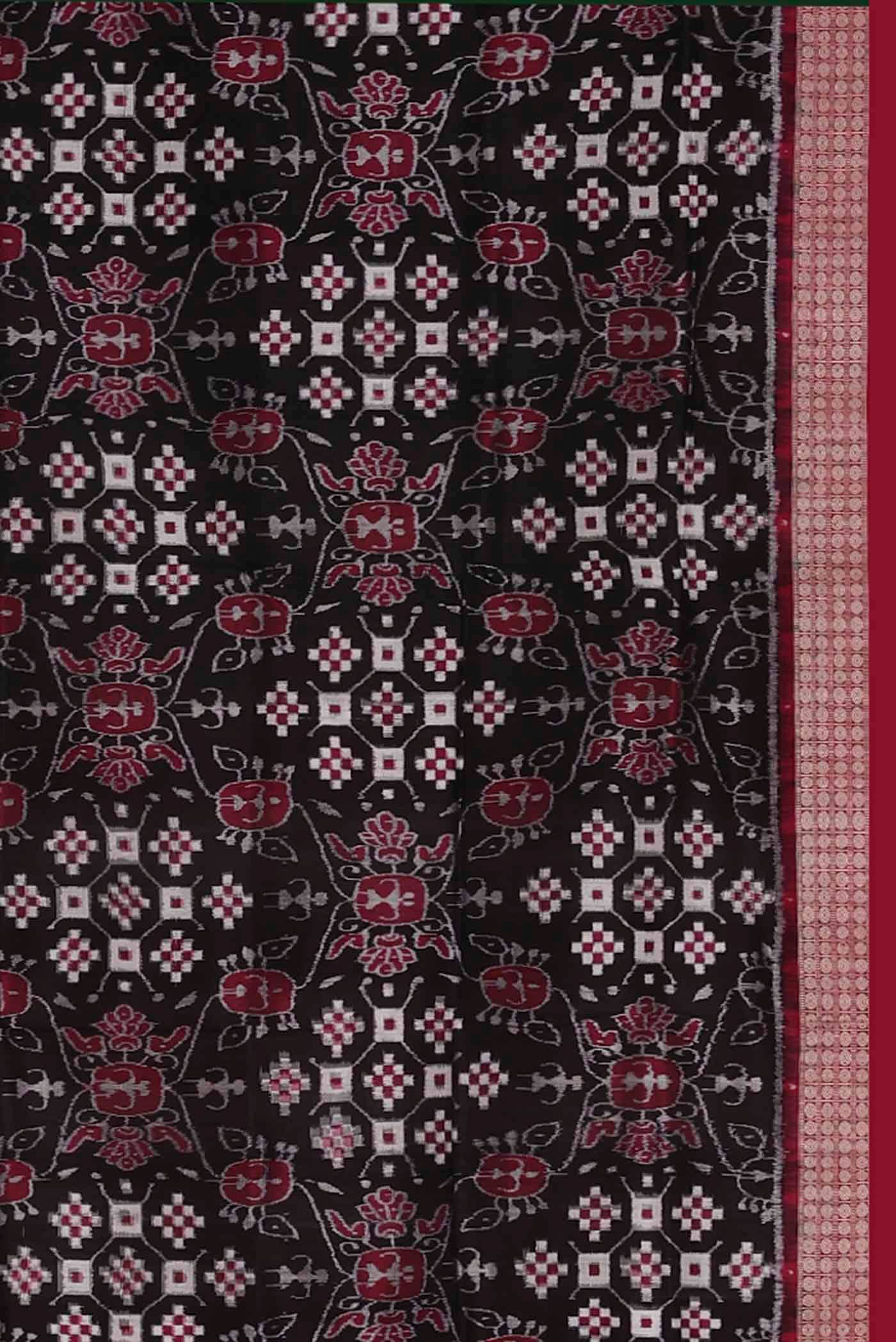 Black Orissa Silk Saree - Image 5