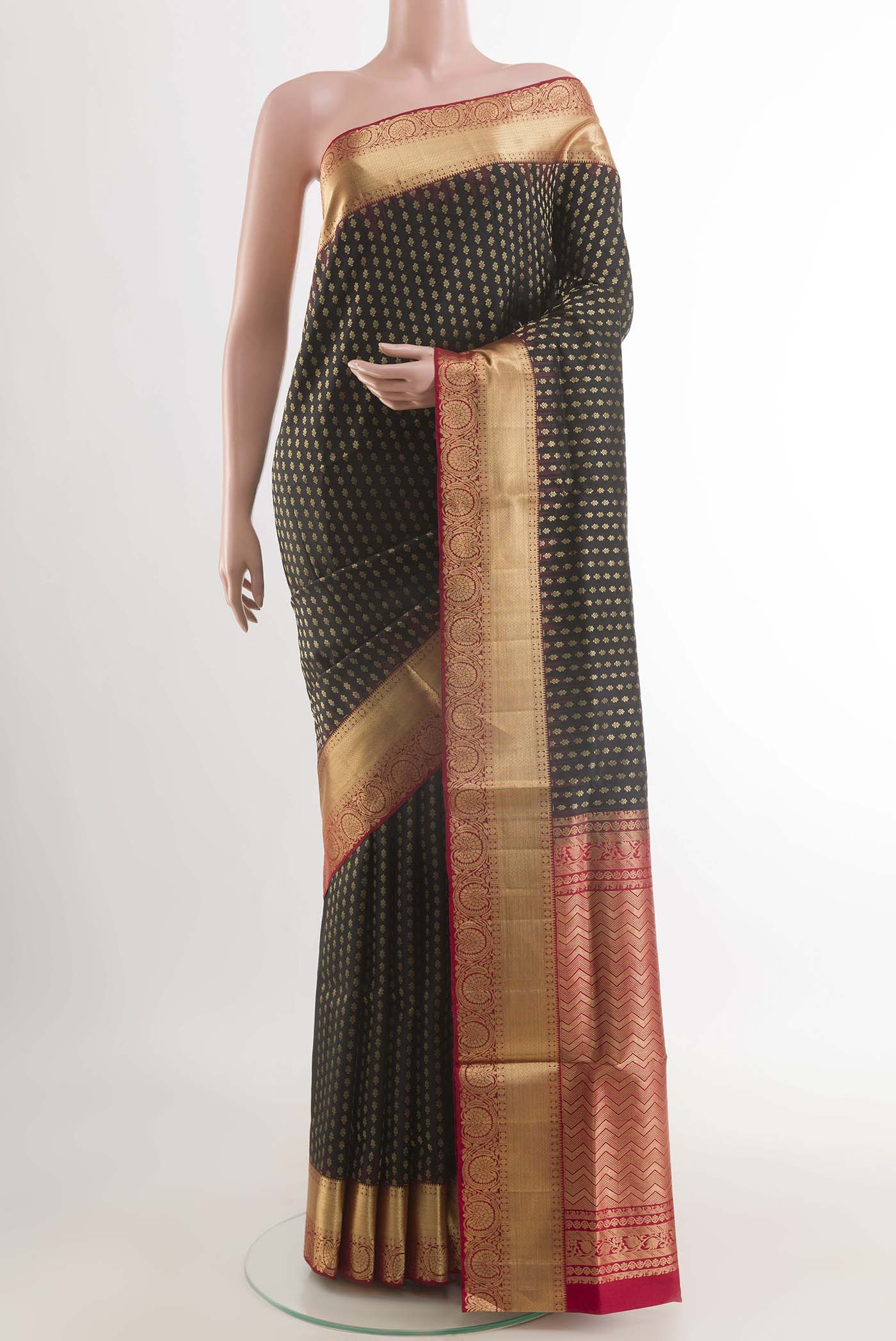 Black Soft Silk Saree