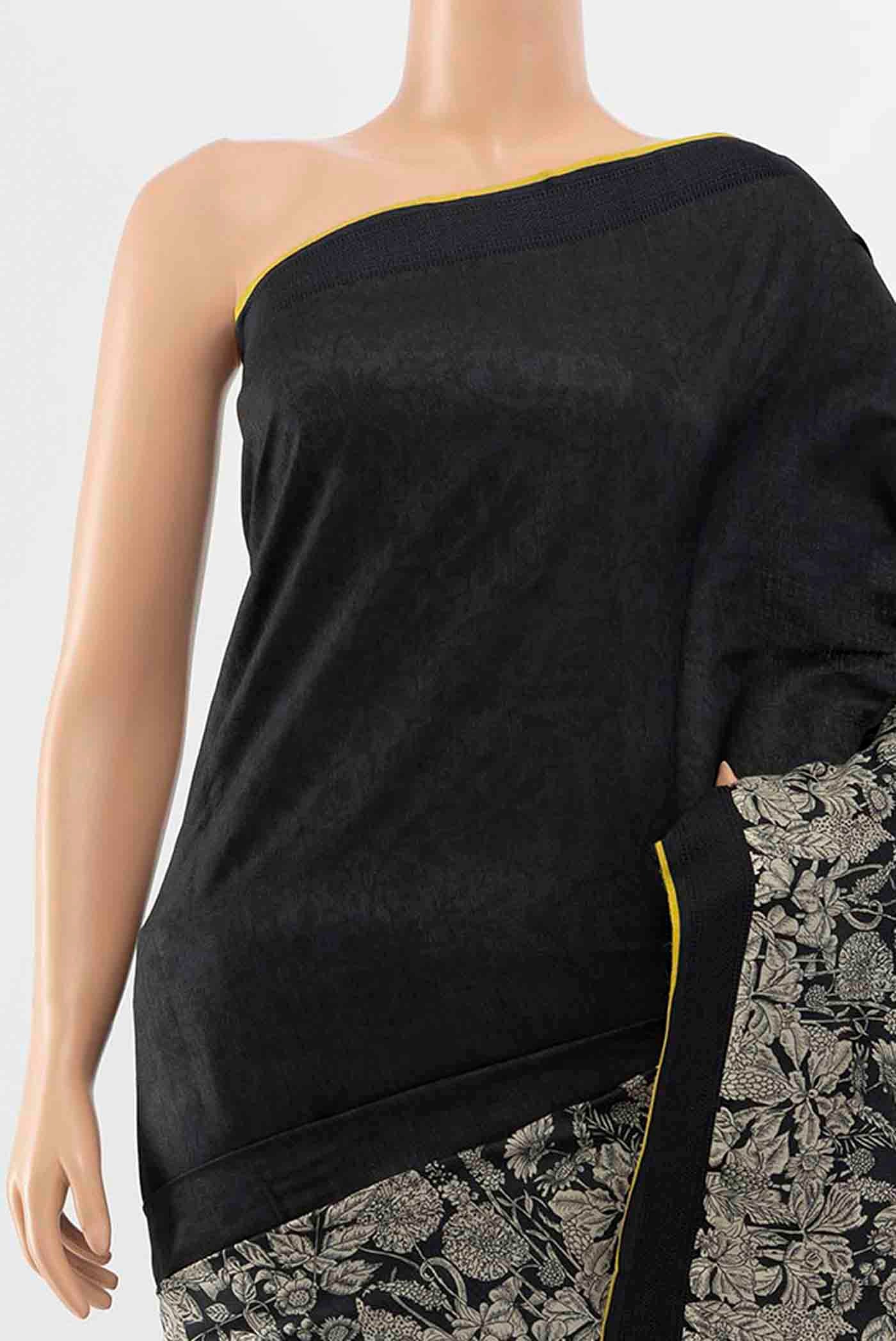 Black Tussar Saree - Image 2